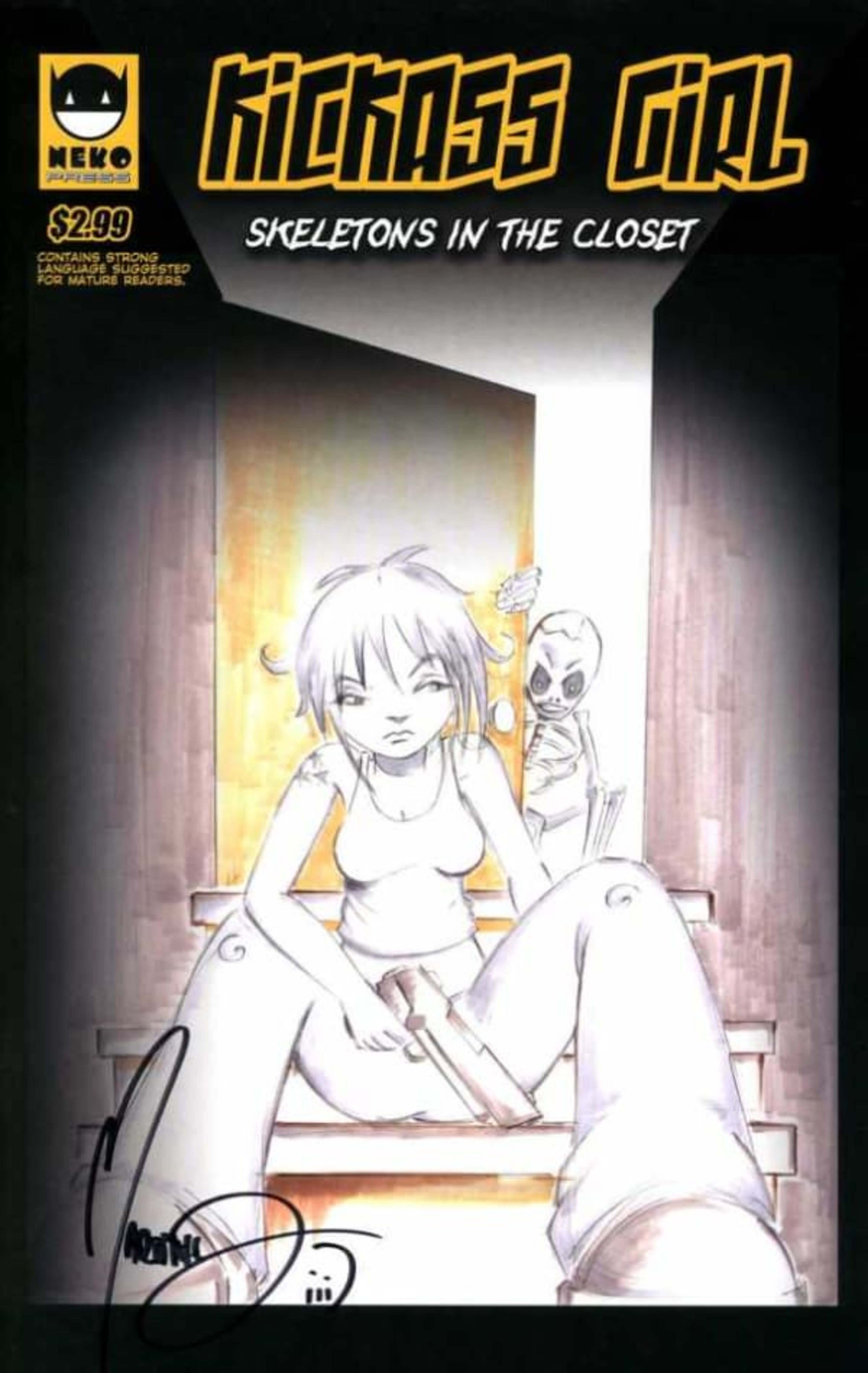Kickass Girl: Skeletons in the Closet cover — © Neko Press