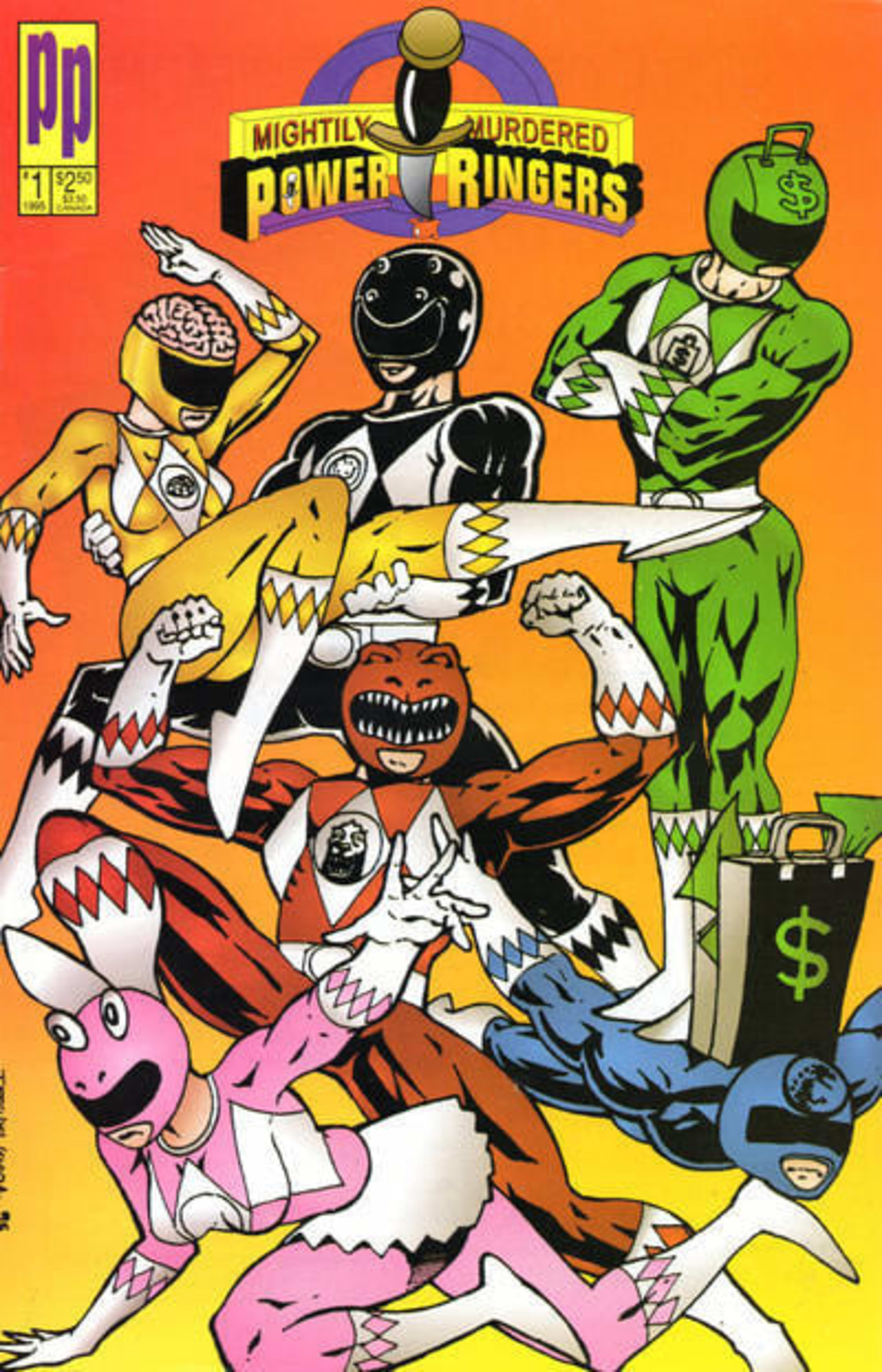 Mightily Murdered Power Ringers cover — © Express Publications