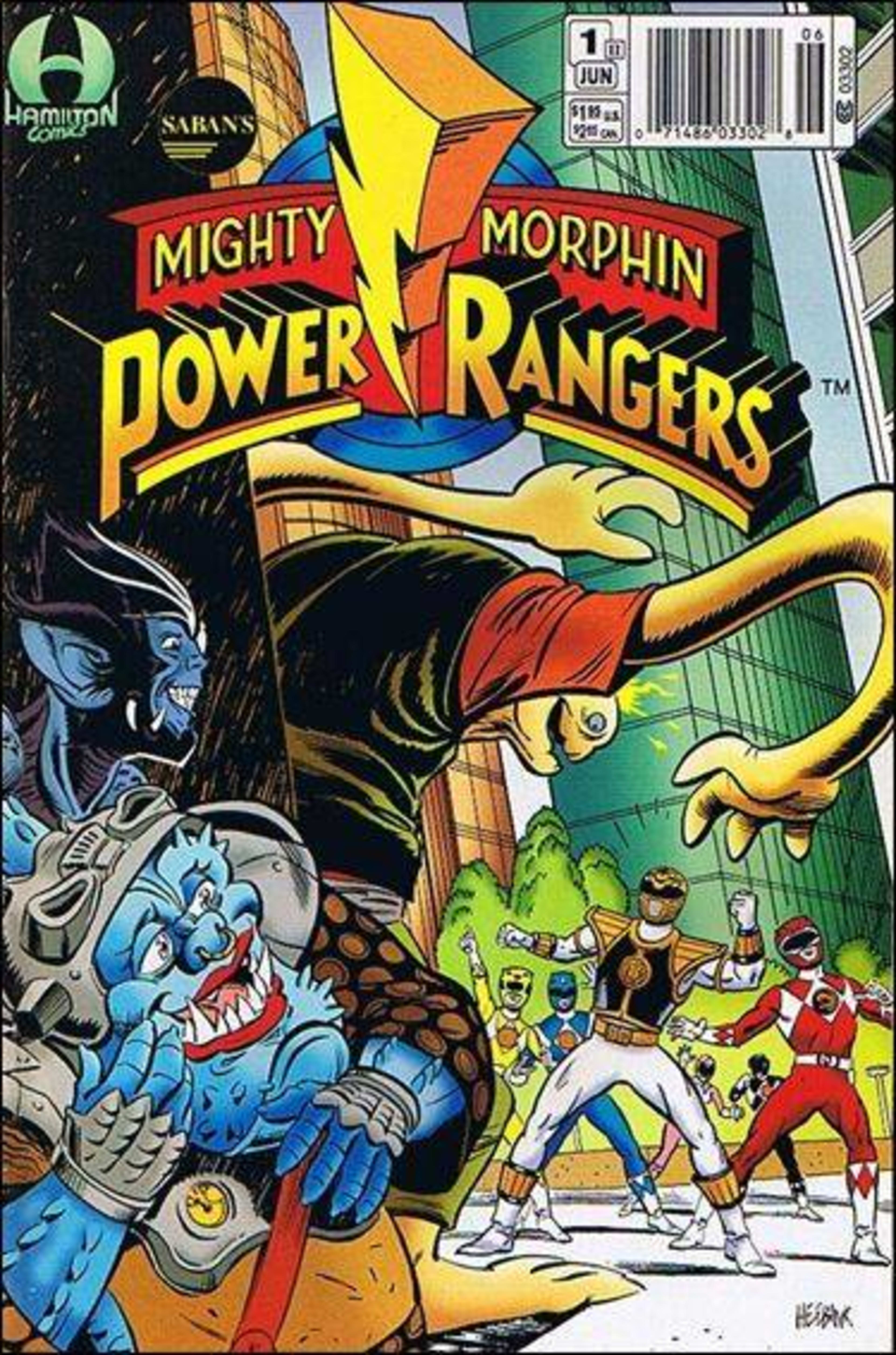 Mighty Morphin Power Rangers cover — © Hamilton Comics