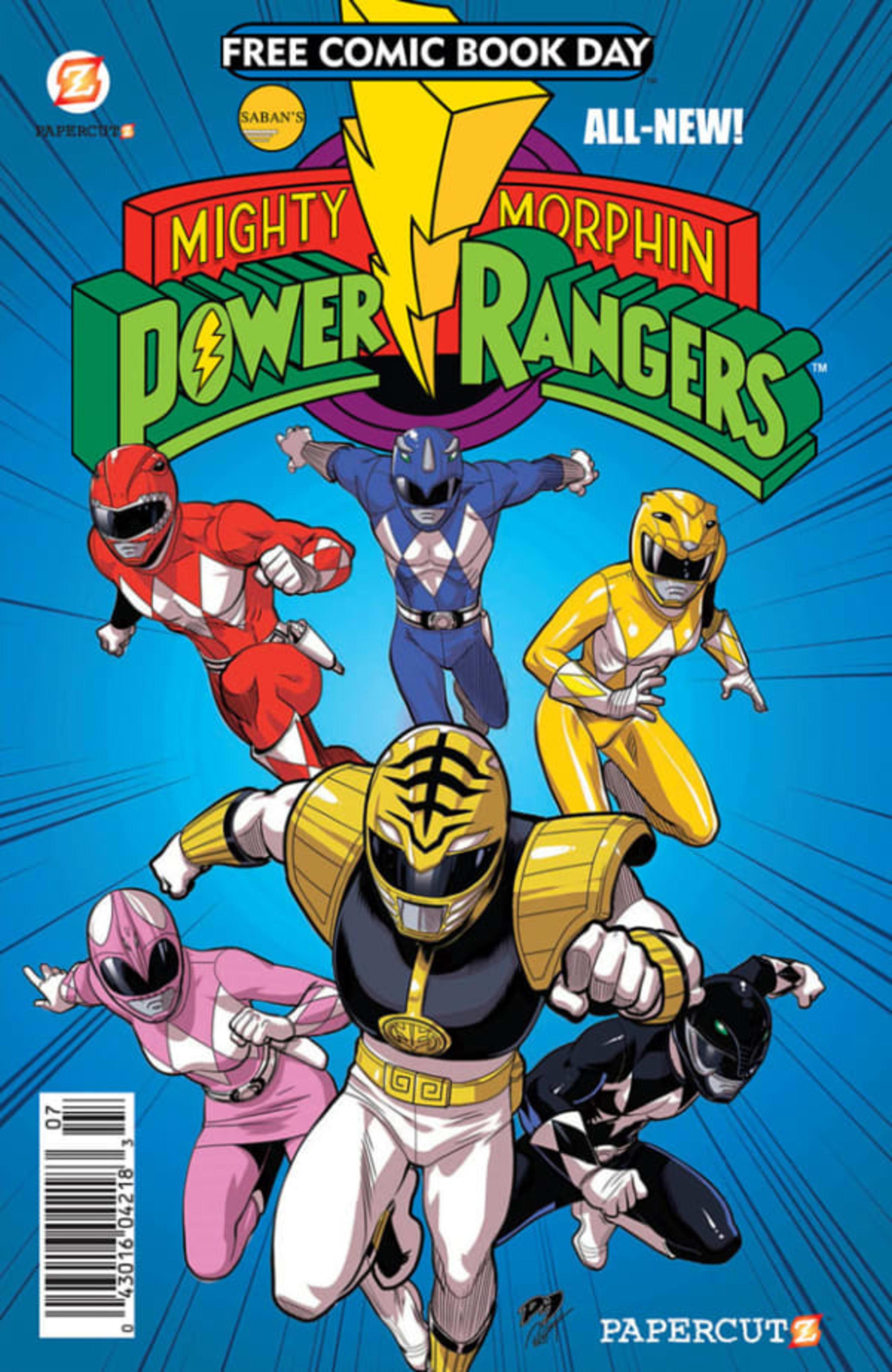 Mighty Morphin Power Rangers cover — © NBM