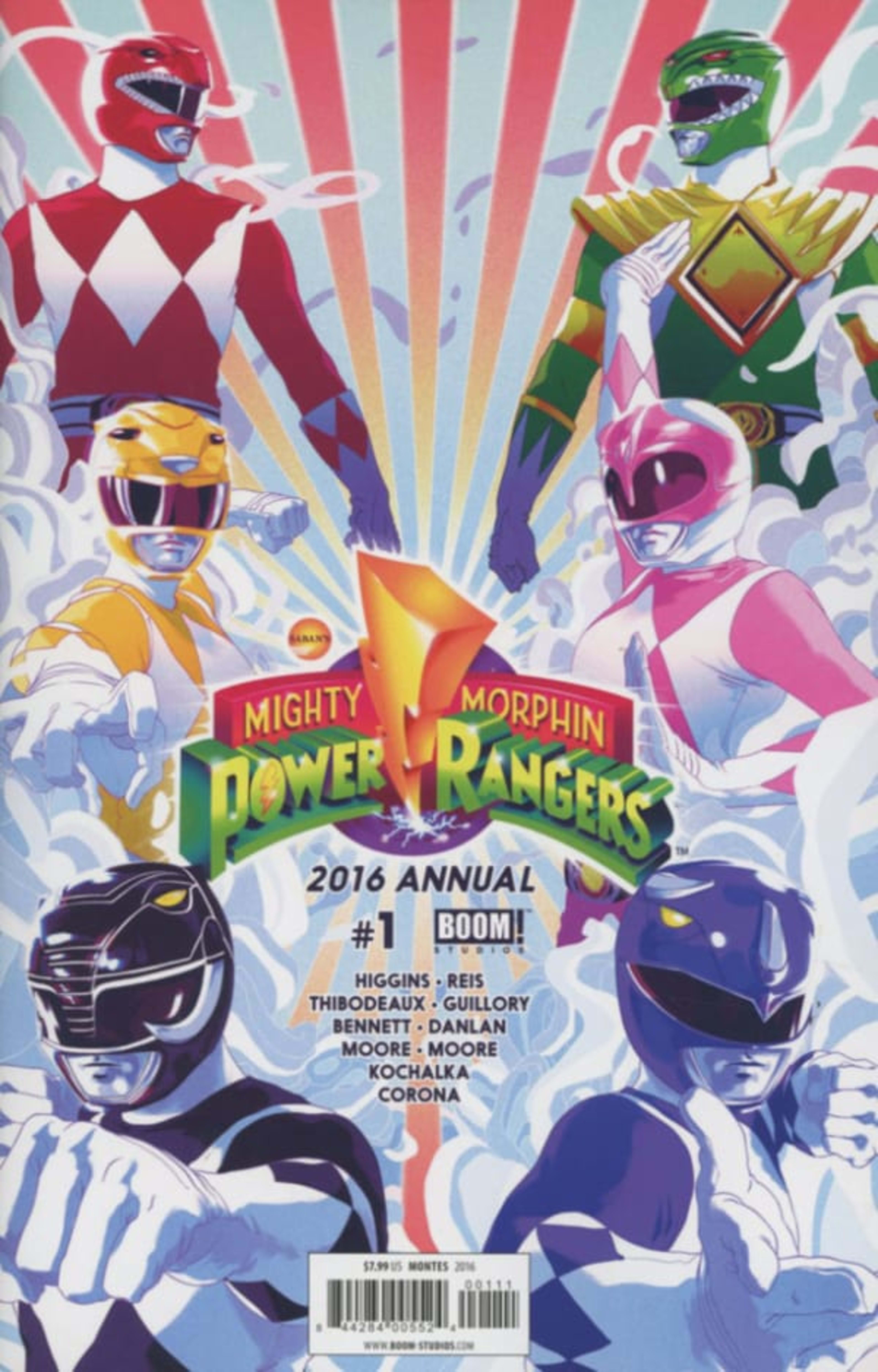 Mighty Morphin Power Rangers 2016 Annual cover — © Boom! Studios