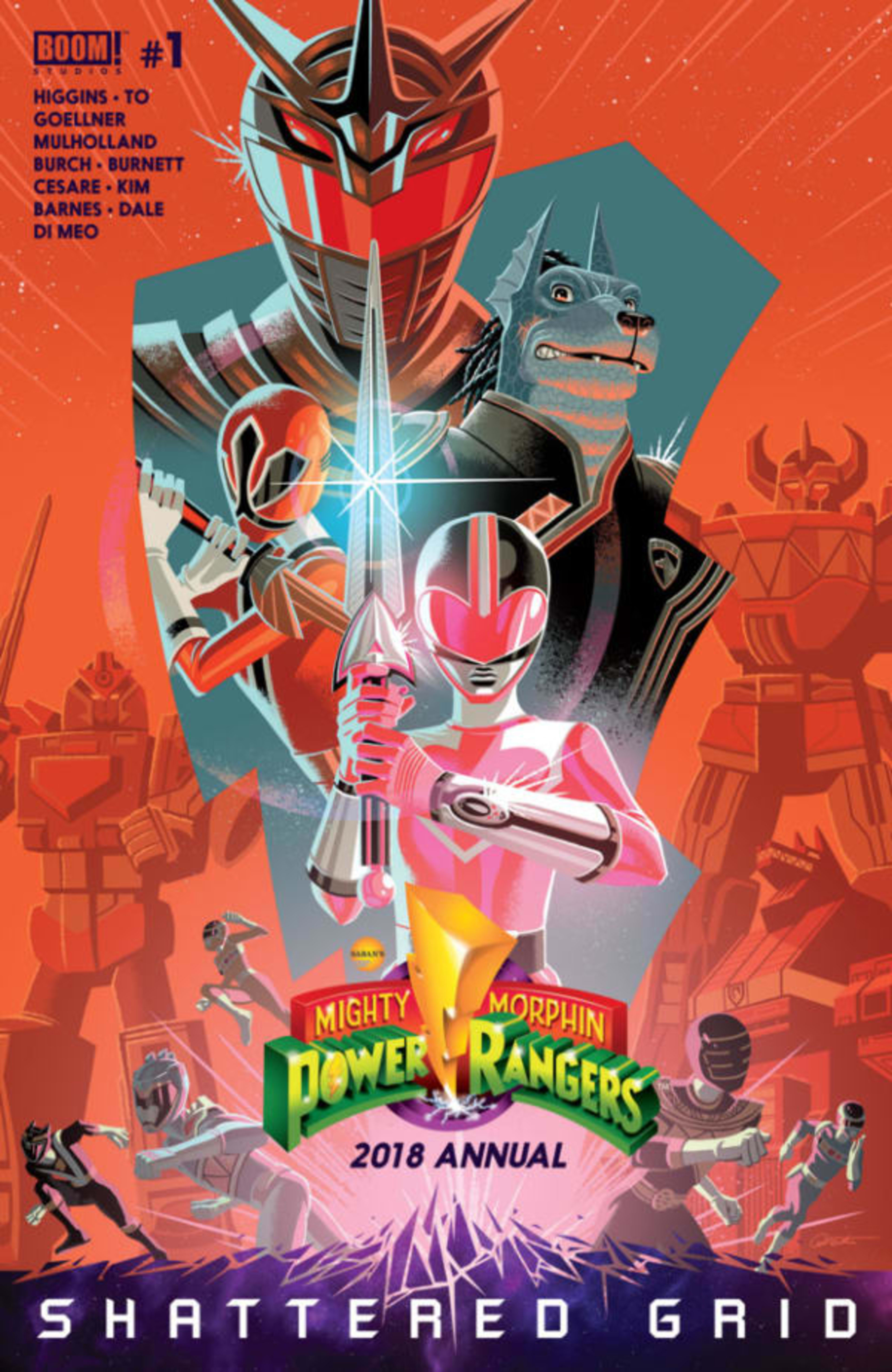 Mighty Morphin Power Rangers 2018 Annual cover — © Boom! Studios