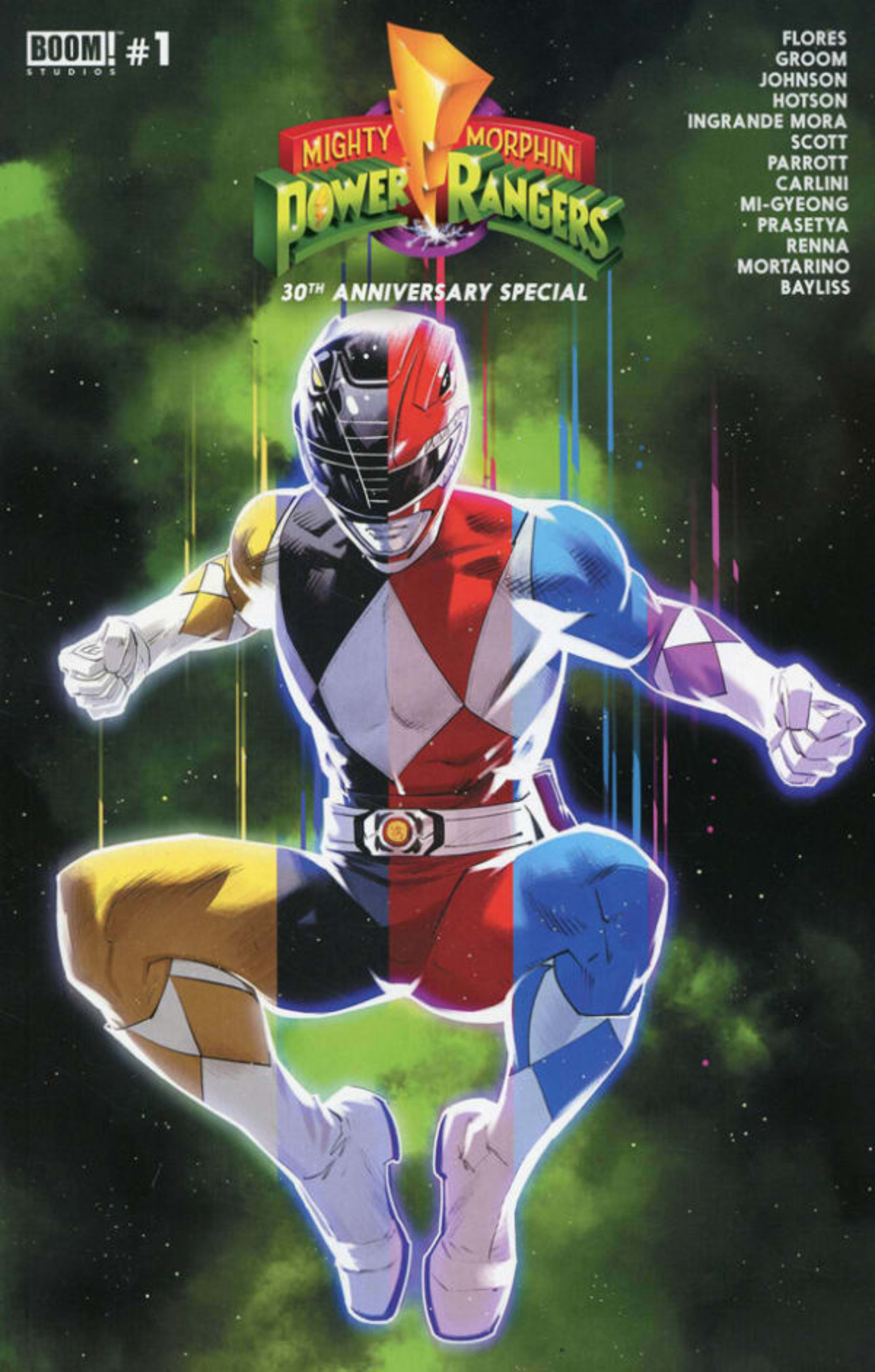 Mighty Morphin Power Rangers 30th Anniversary Special cover — © Boom! Studios