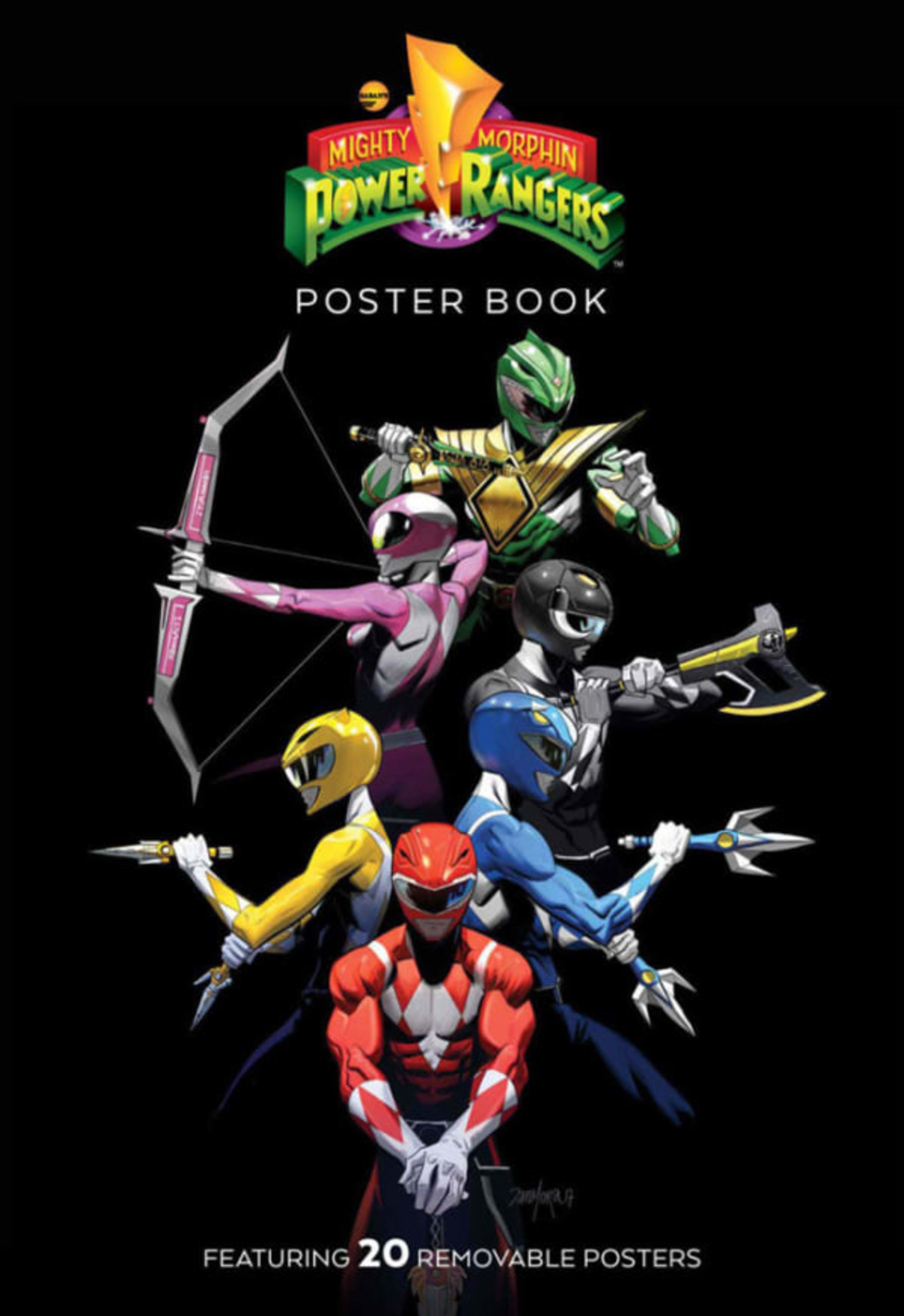 Mighty Morphin Power Rangers Poster Book cover — © Boom! Studios
