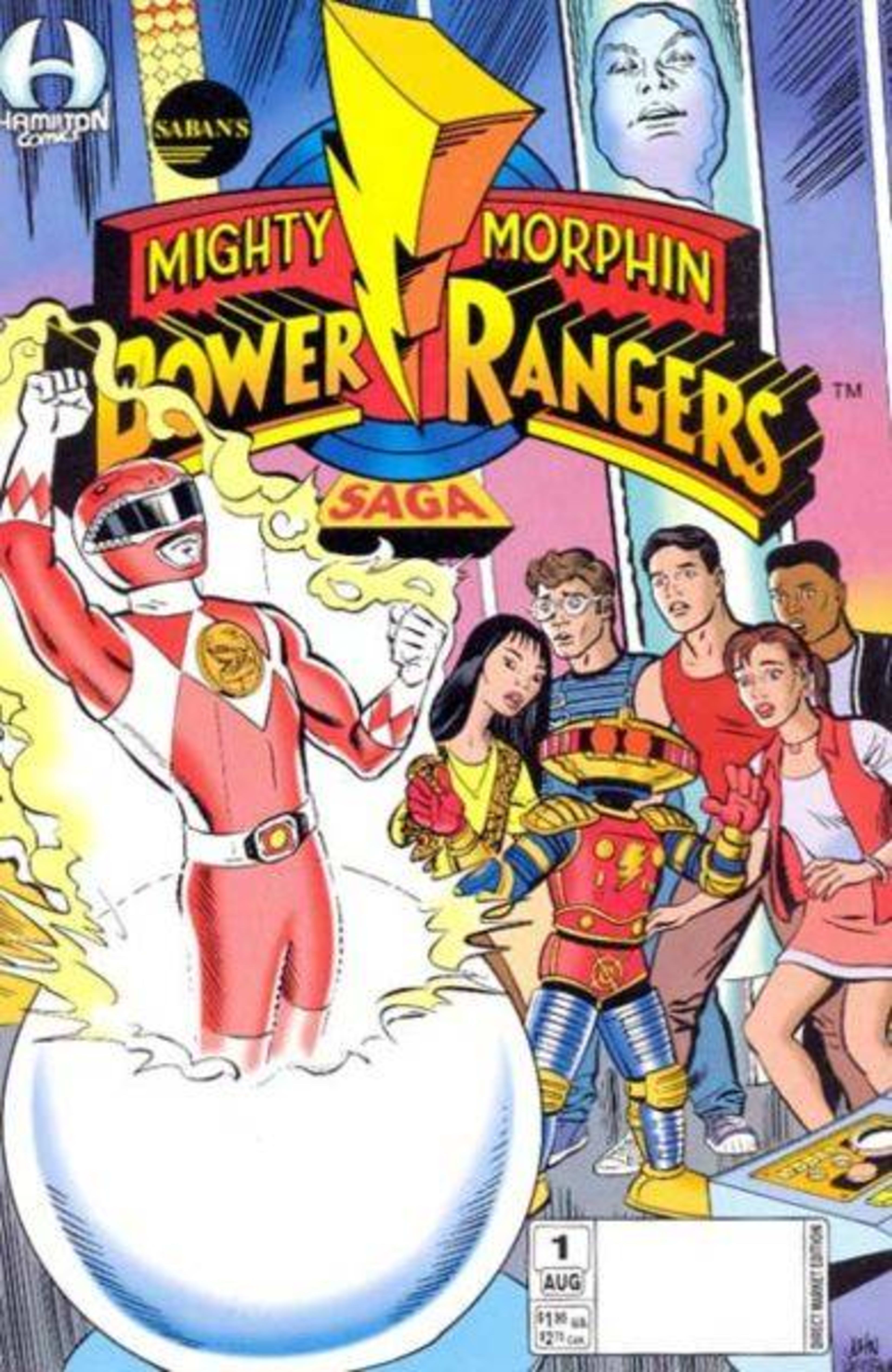 Mighty Morphin Power Rangers Saga cover — © Hamilton Comics