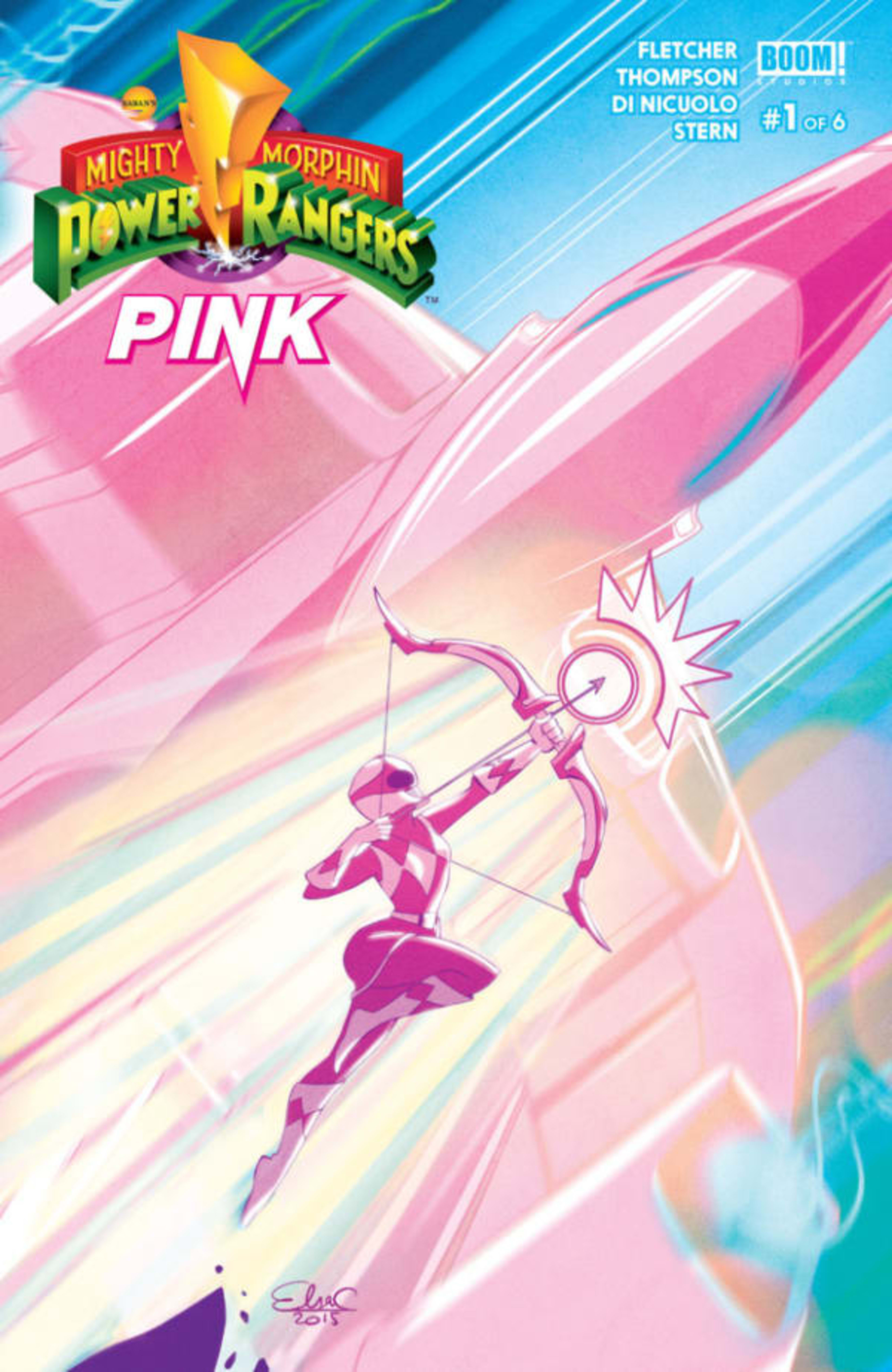Mighty Morphin Power Rangers: Pink cover — © Boom! Studios