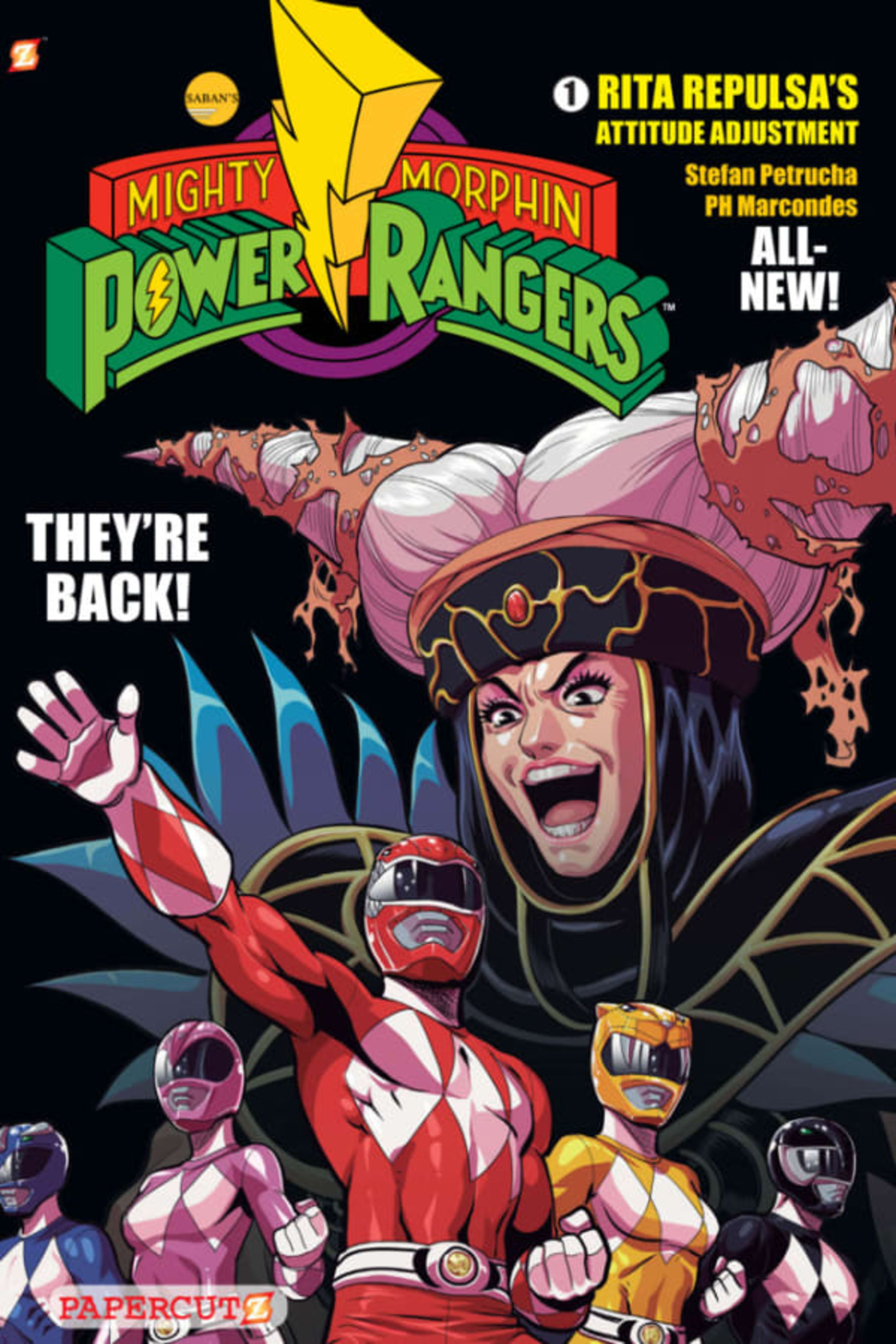Mighty Morphin Power Rangers: Rita Repulsa's Attitude Adjustment cover — © NBM