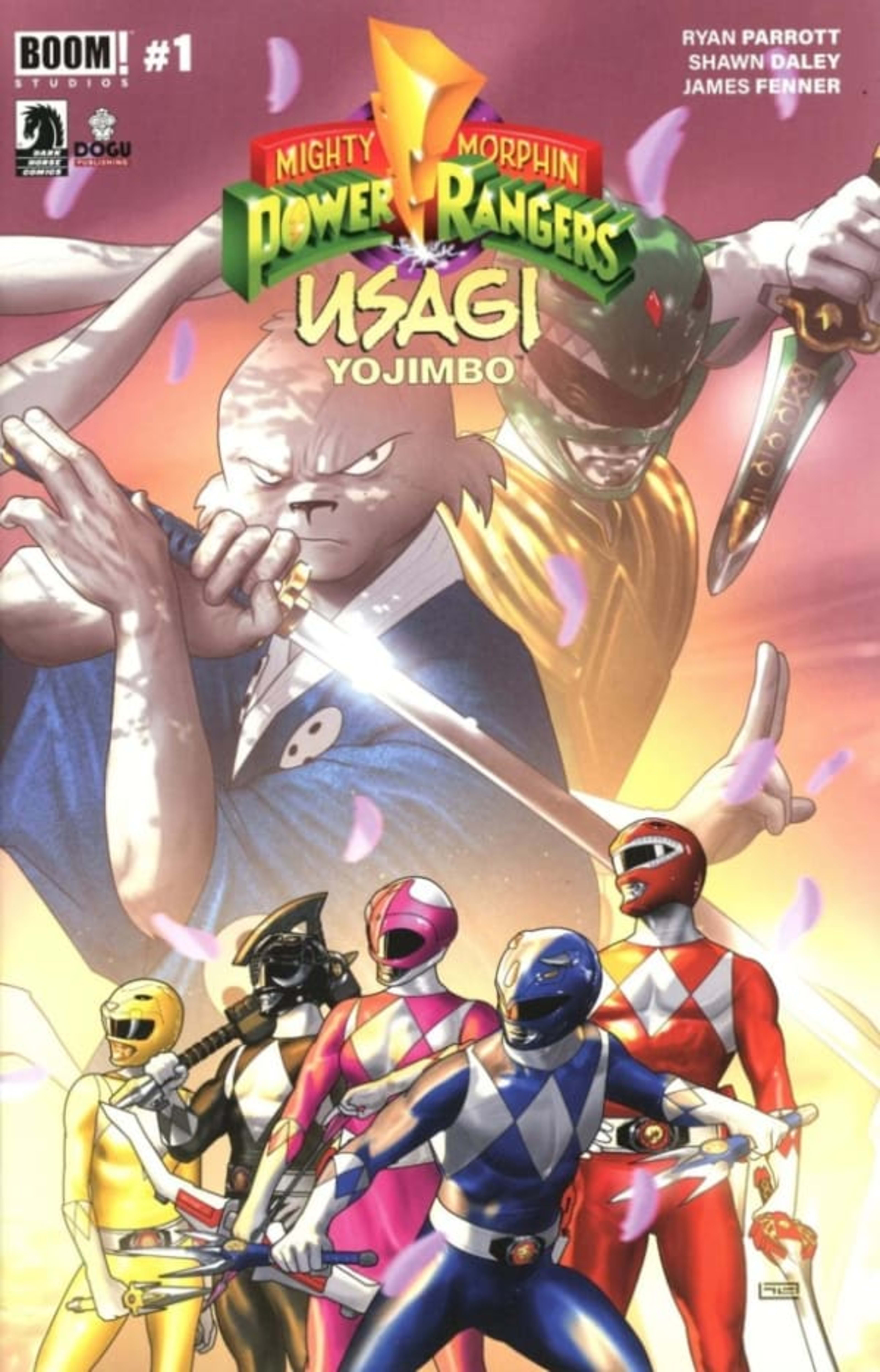 Mighty Morphin Power Rangers/Usagi Yojimbo cover — © Boom! Studios
