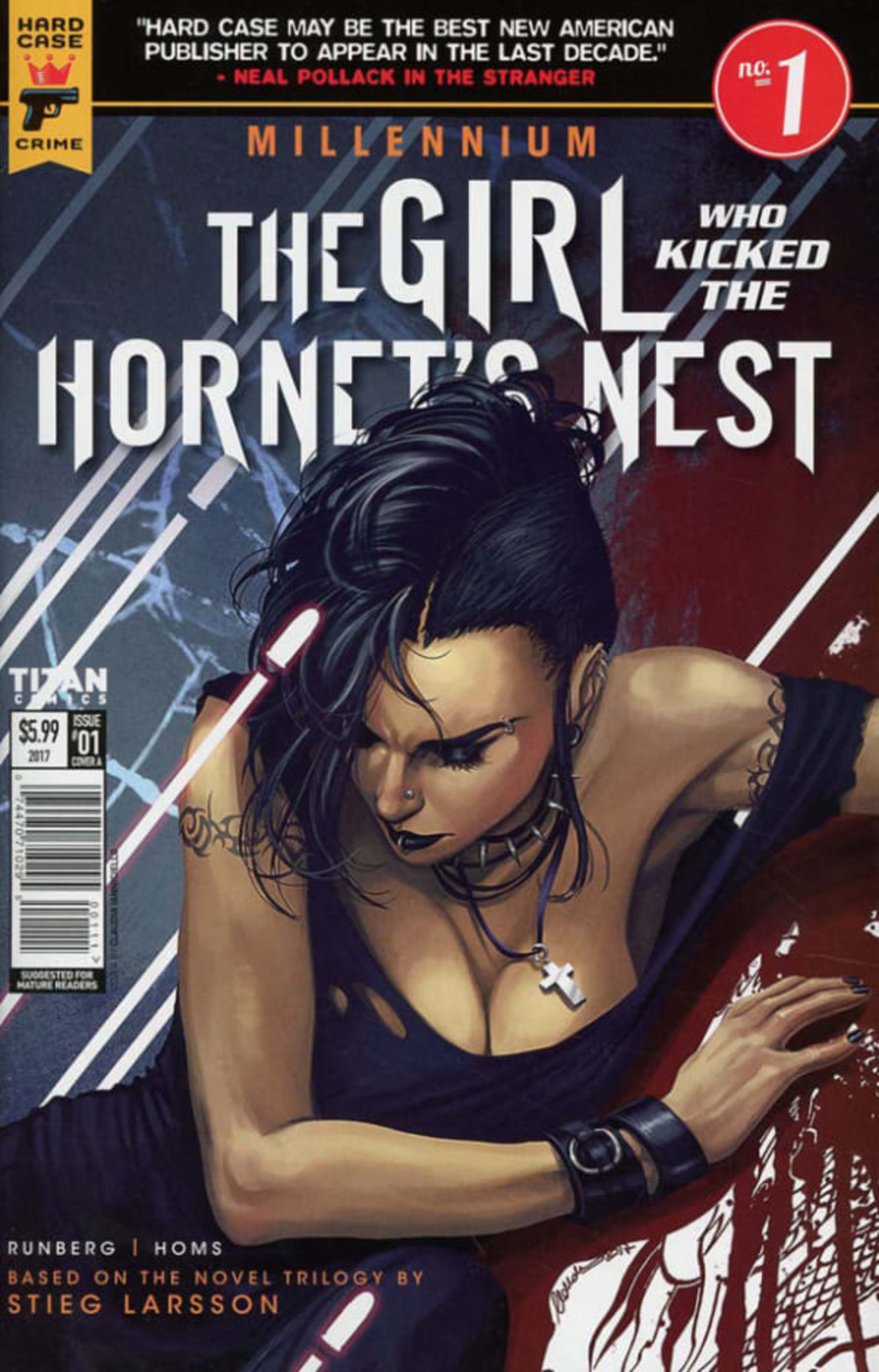 Millennium: The Girl Who Kicked the Hornet's Nest cover — © Titan Comics