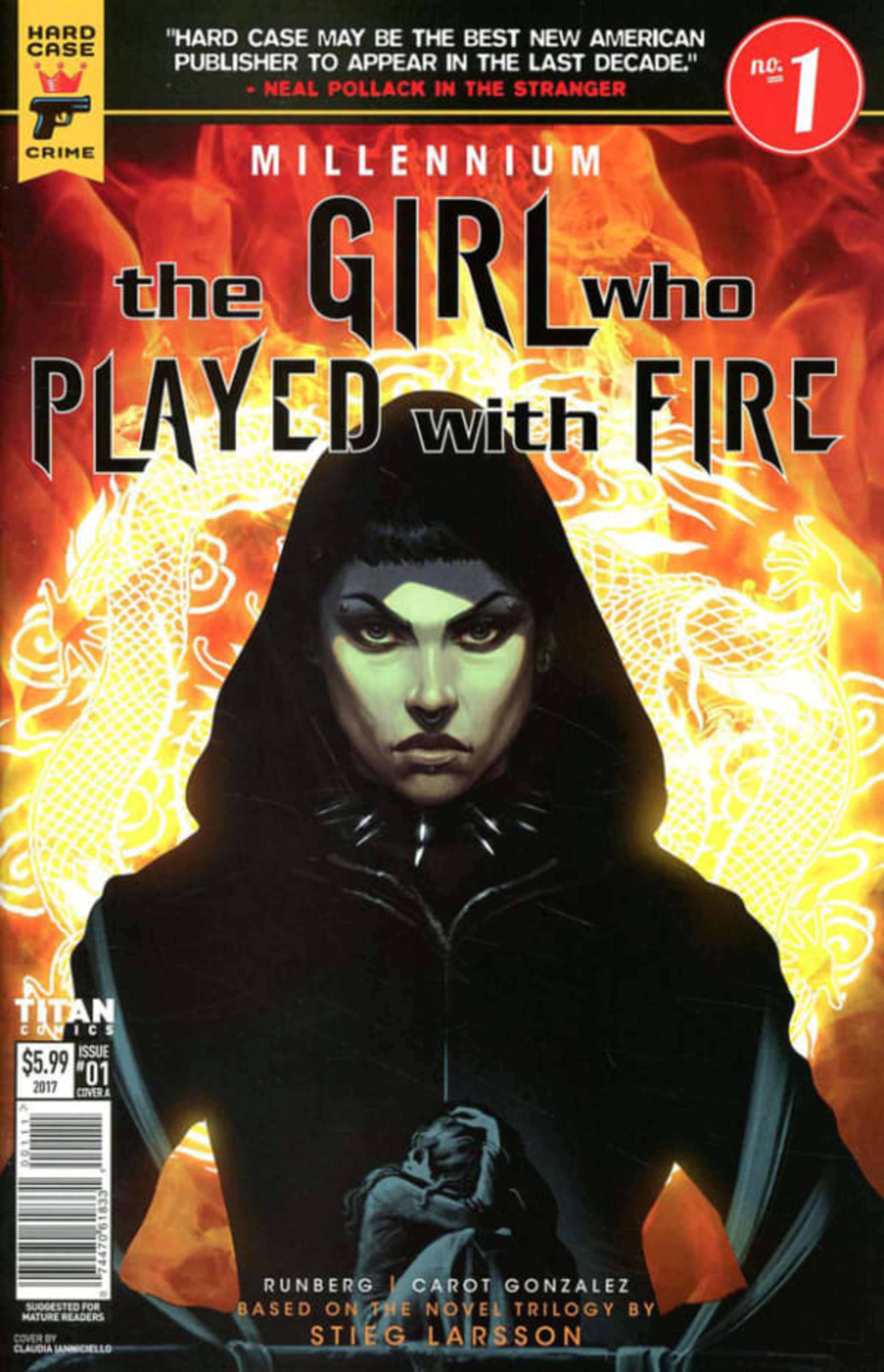 Millennium: The Girl Who Played With Fire cover — © Titan Comics
