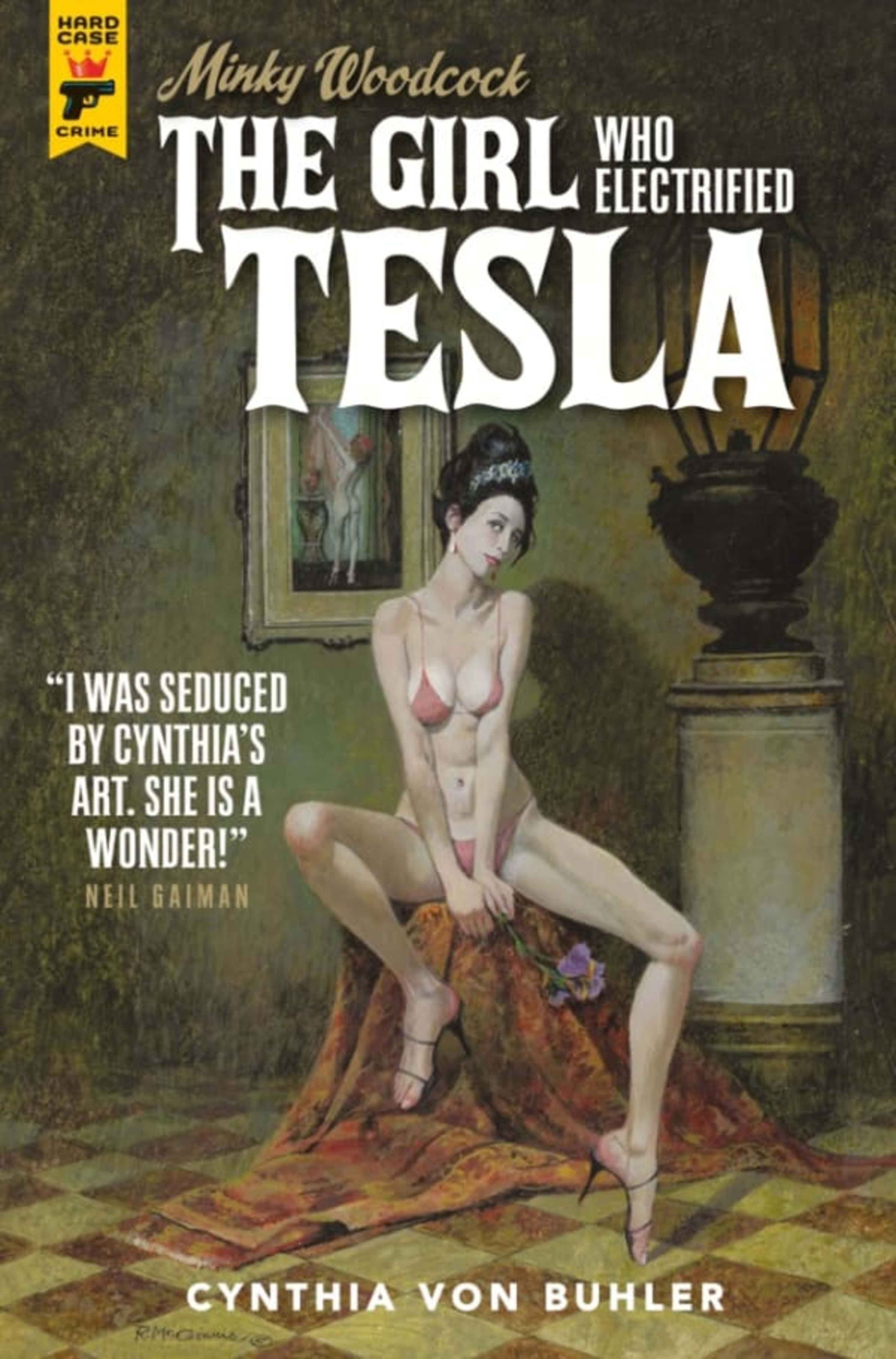 Minky Woodcock: The Girl Who Electrified Tesla cover — © Titan Comics