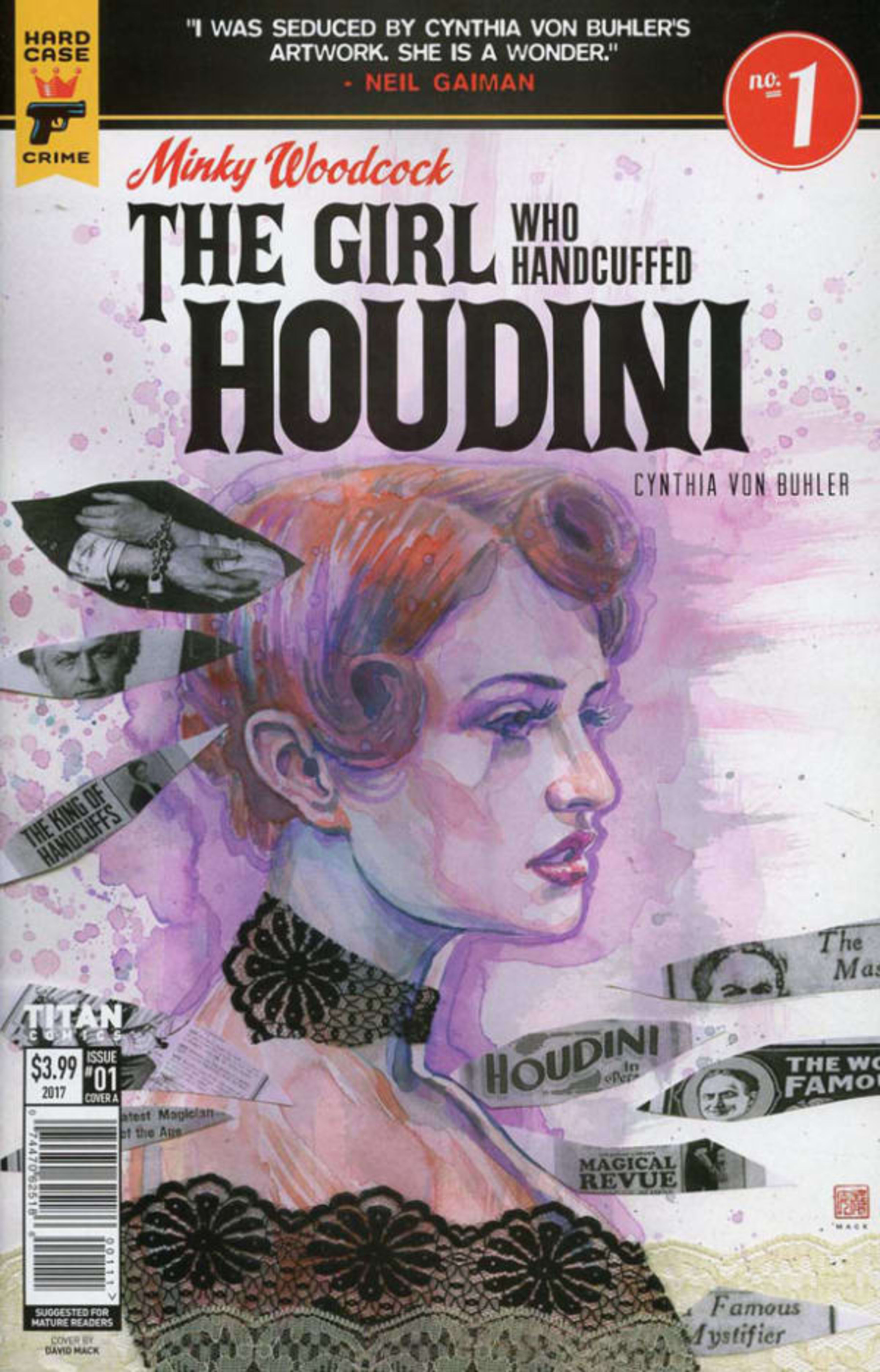 Minky Woodcock: The Girl Who Handcuffed Houdini cover — © Titan Comics