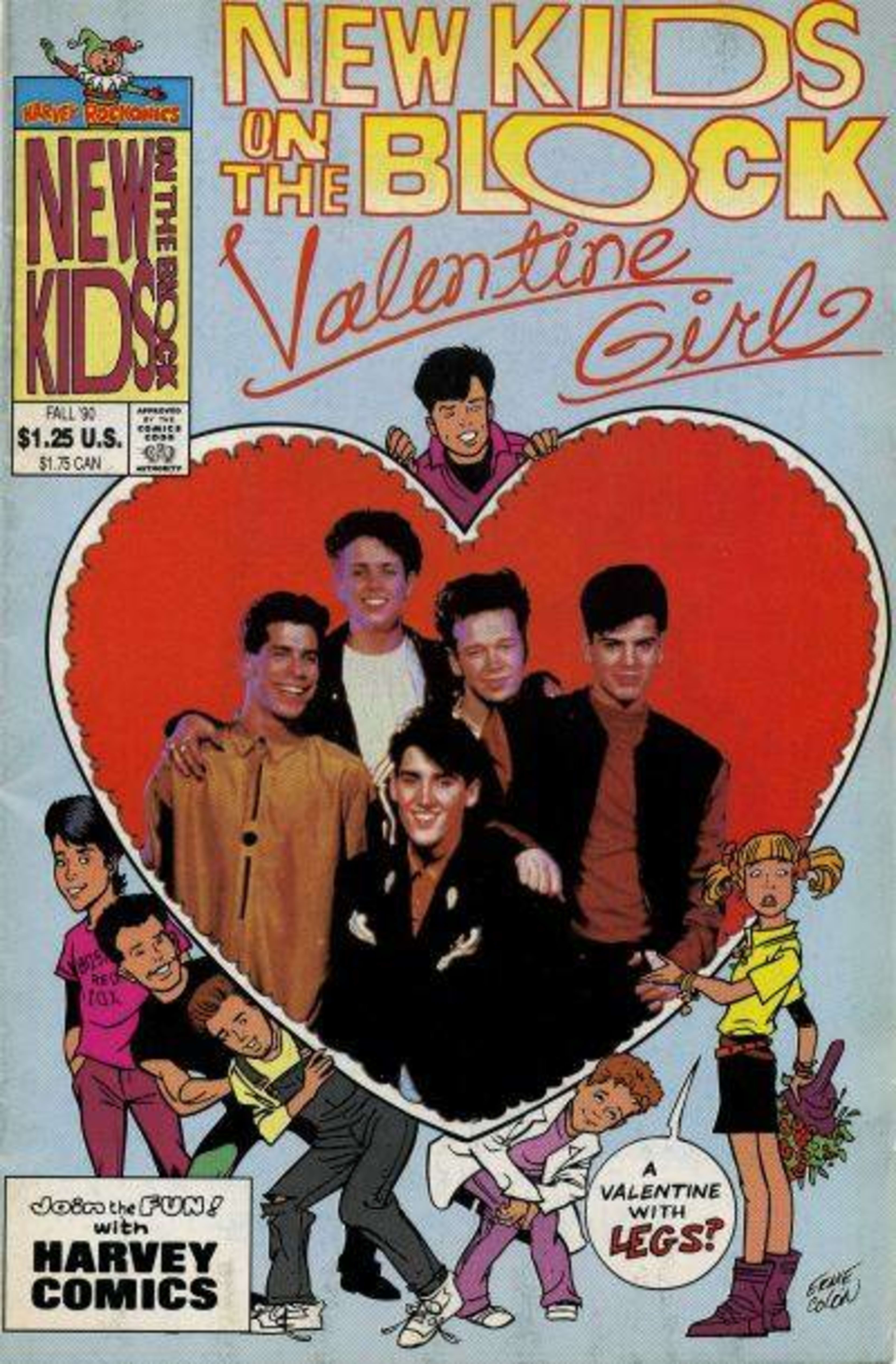 New Kids On The Block Valentine Girl cover — © Harvey