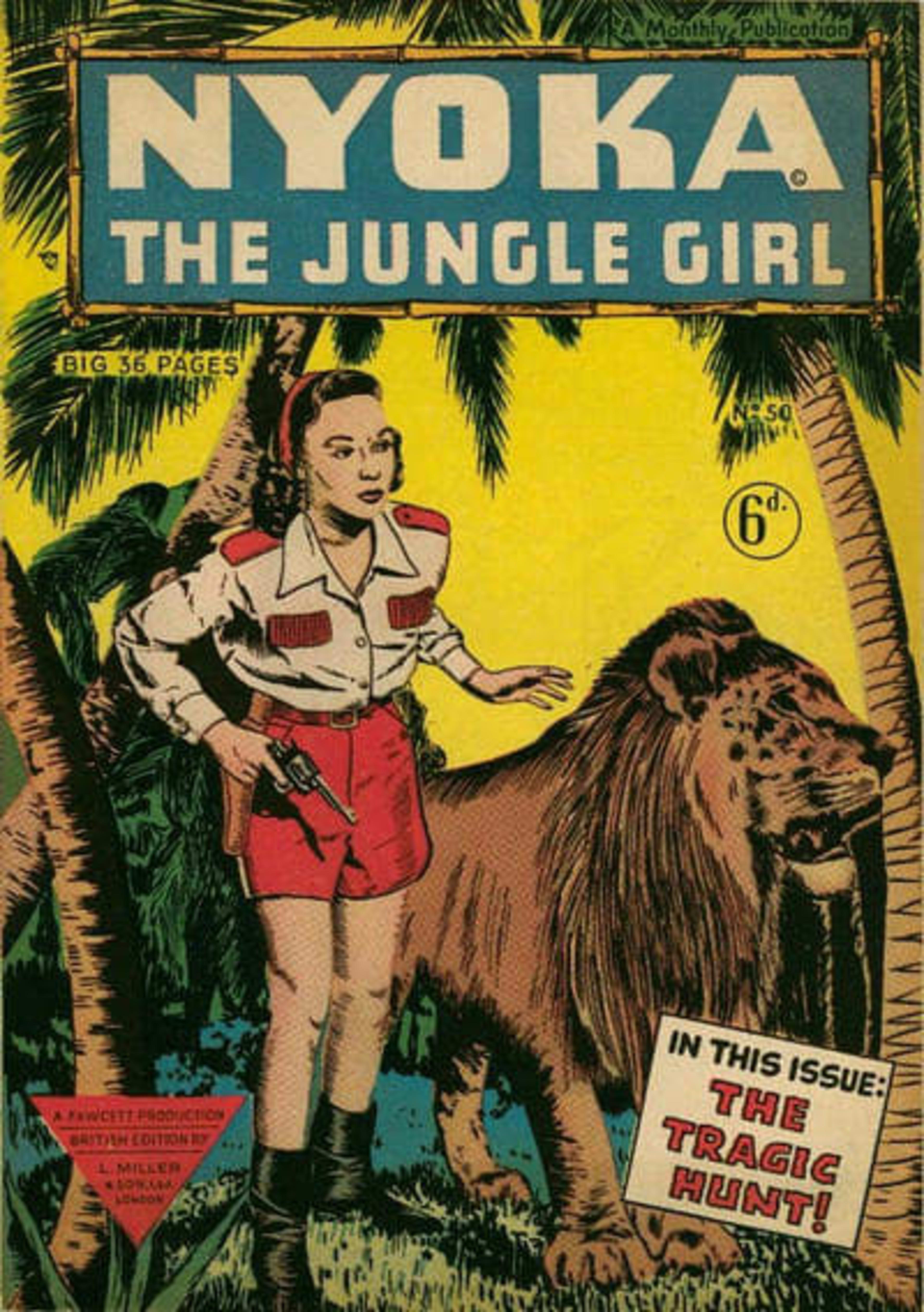 Nyoka the Jungle Girl cover — © L. Miller & Son, Ltd