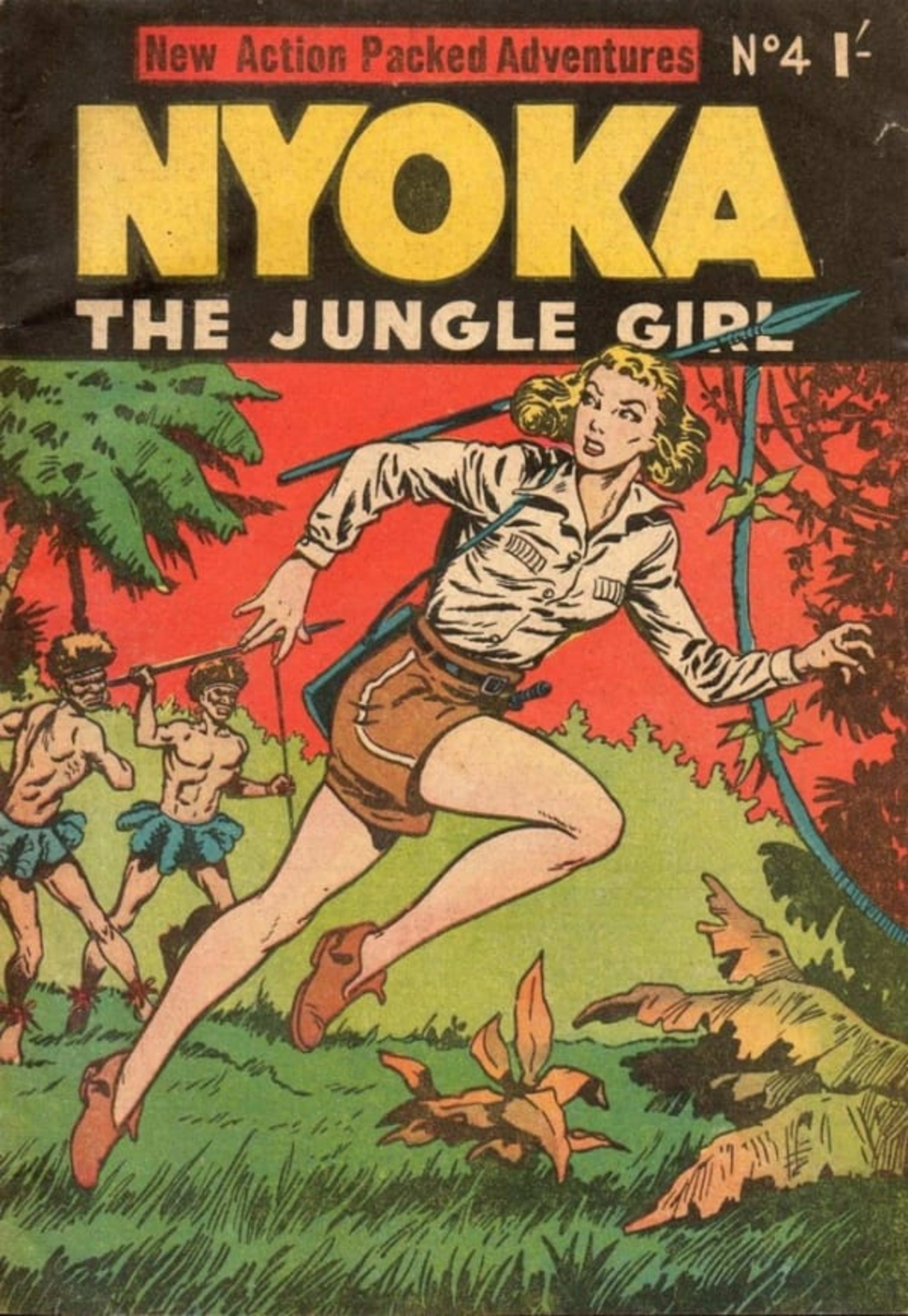 Nyoka the Jungle Girl cover — © Cleland