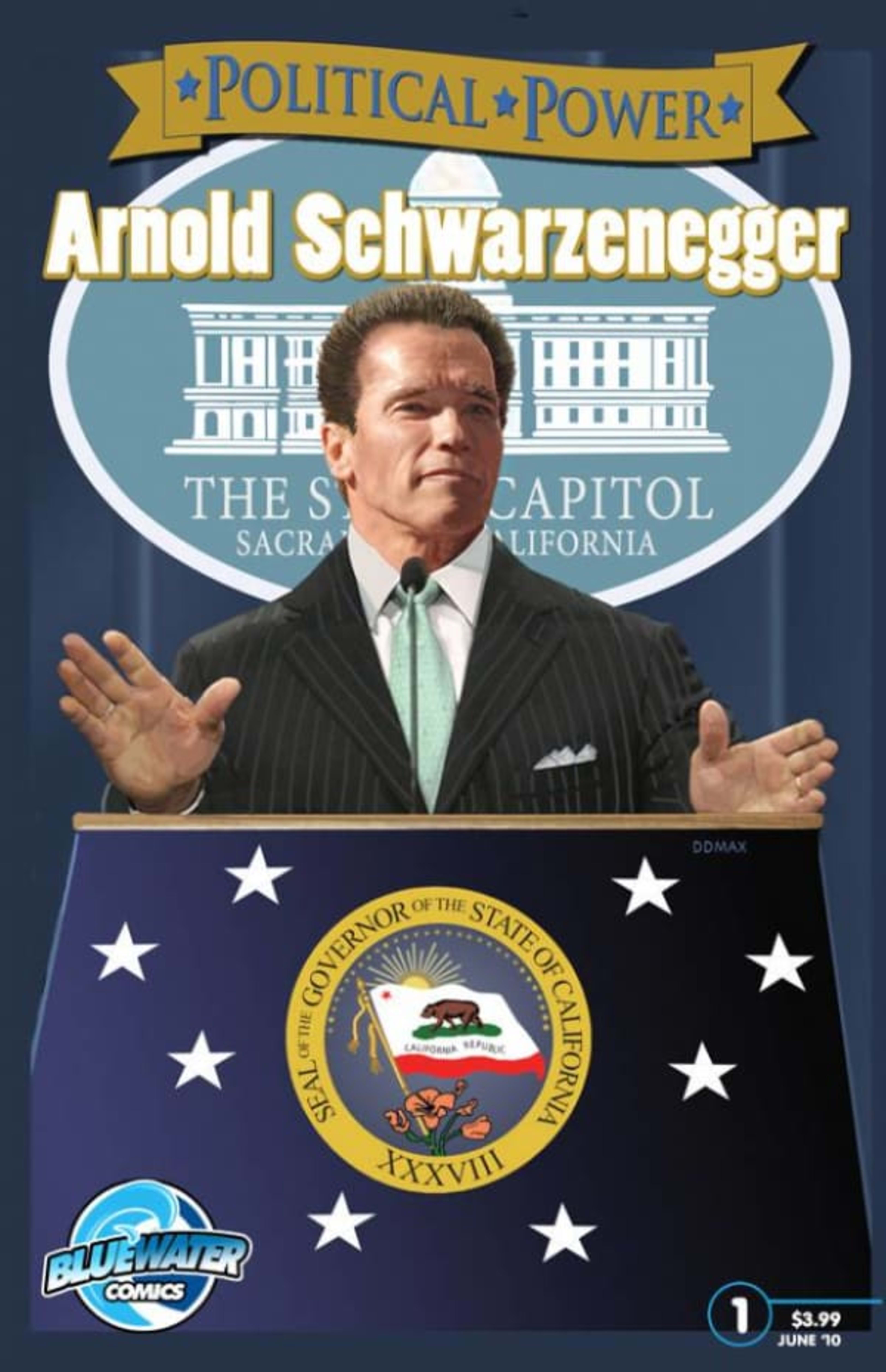 Political Power: Arnold Schwartzenegger cover — © TidalWave Productions