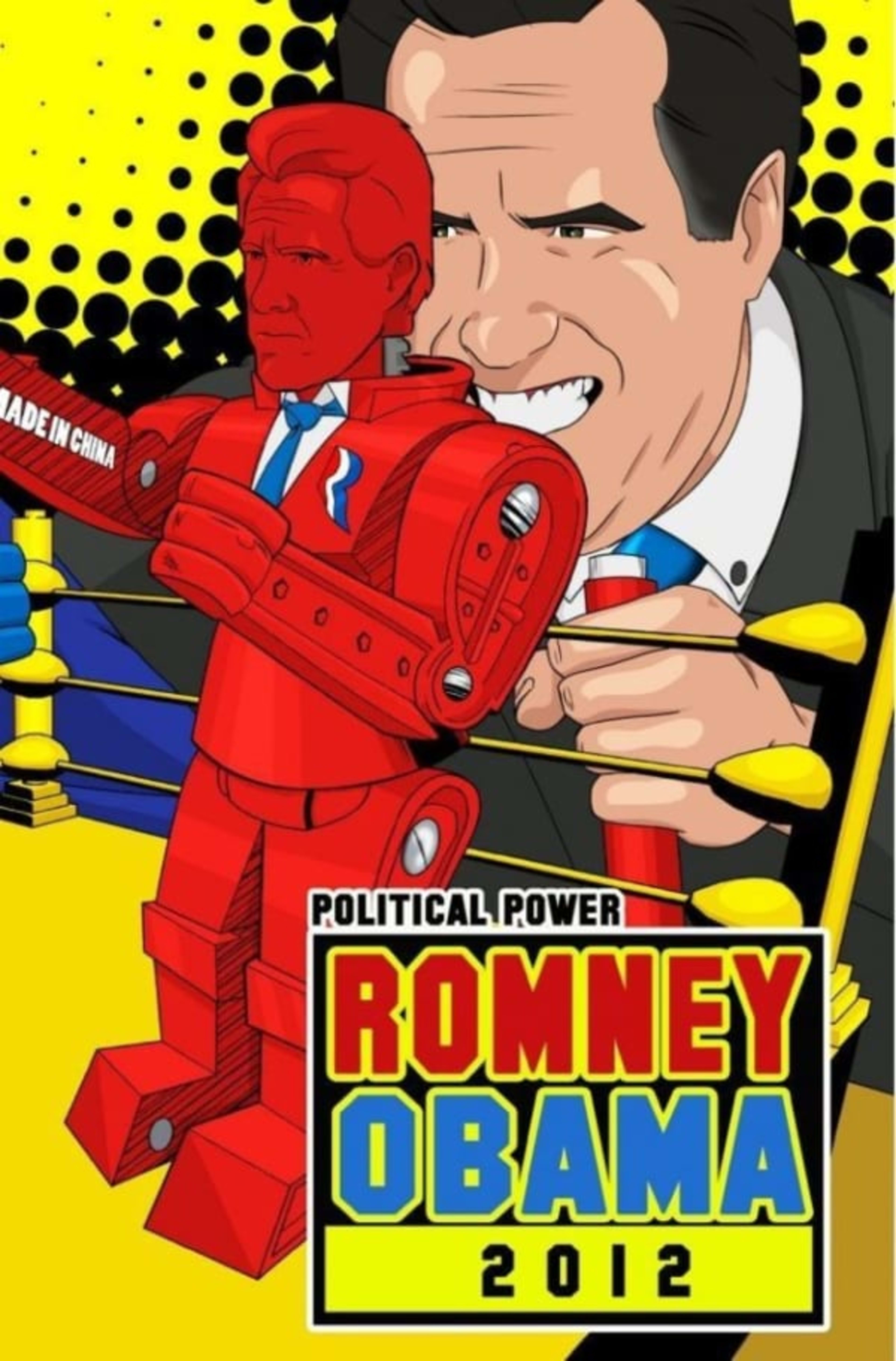 Political Power: Romney Obama 2012 cover — © TidalWave Productions