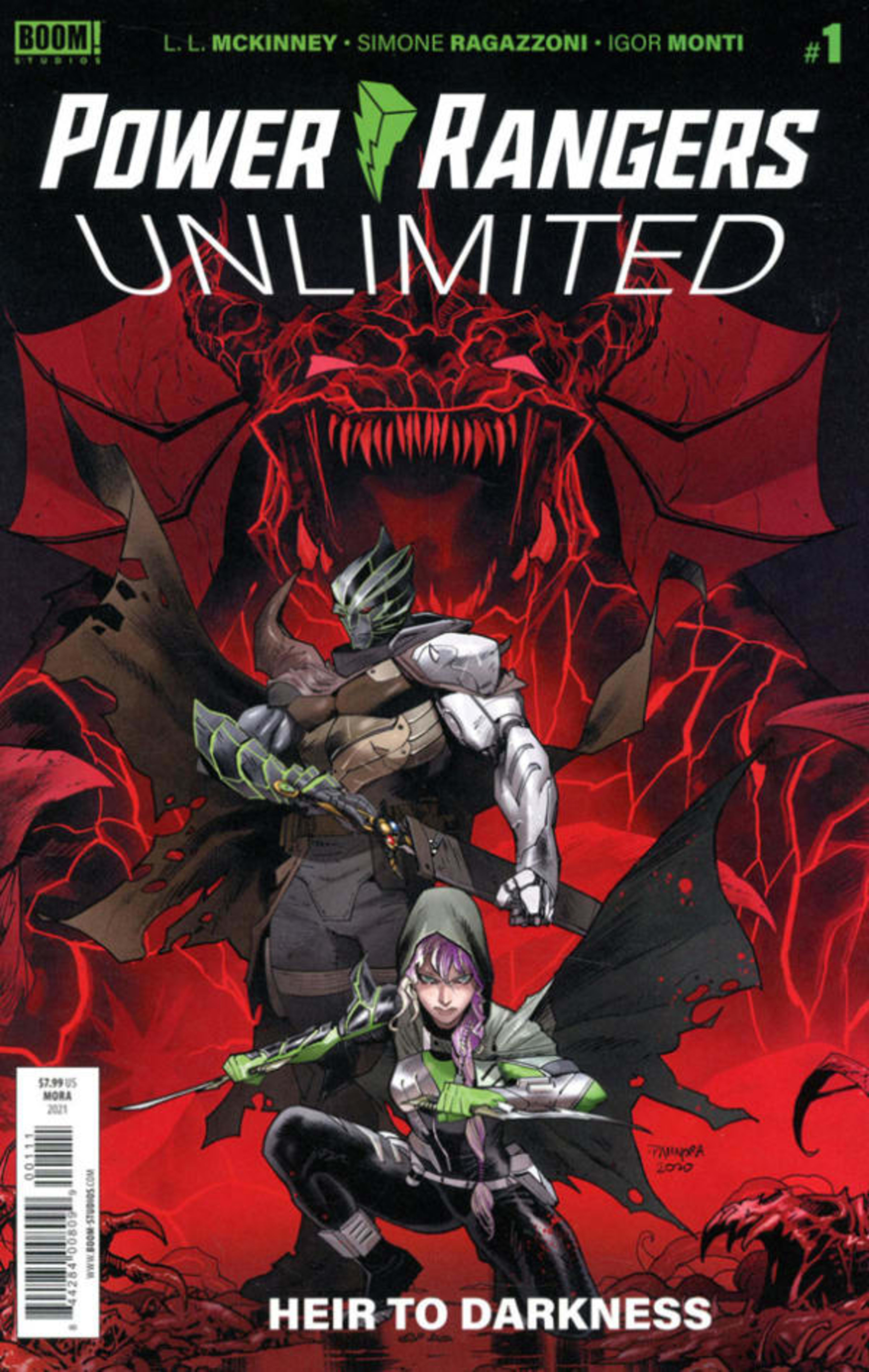Power Rangers Unlimited: Heir to Darkness cover — © Boom! Studios