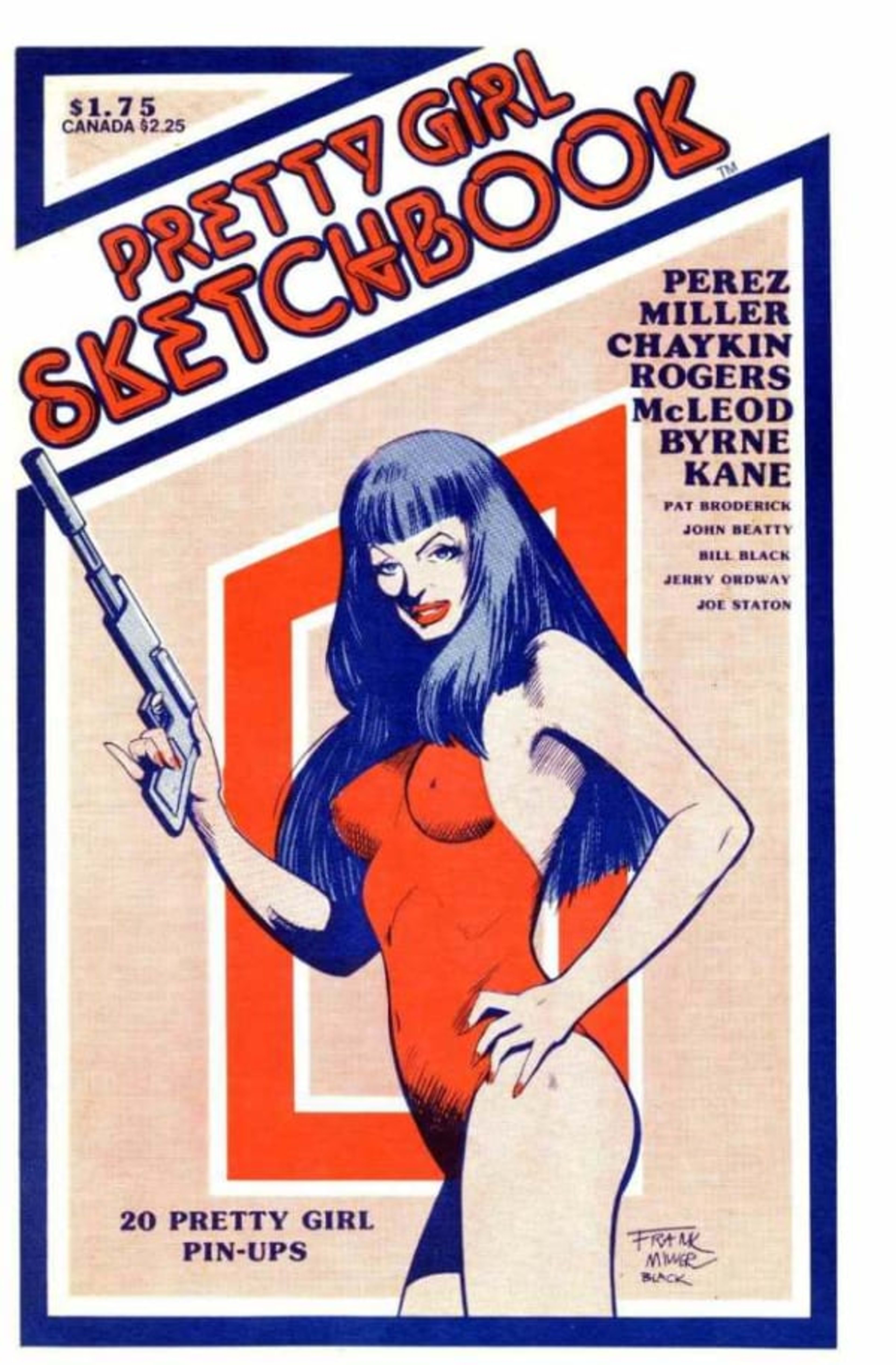 Pretty Girl Sketchbook cover — © AC Comics