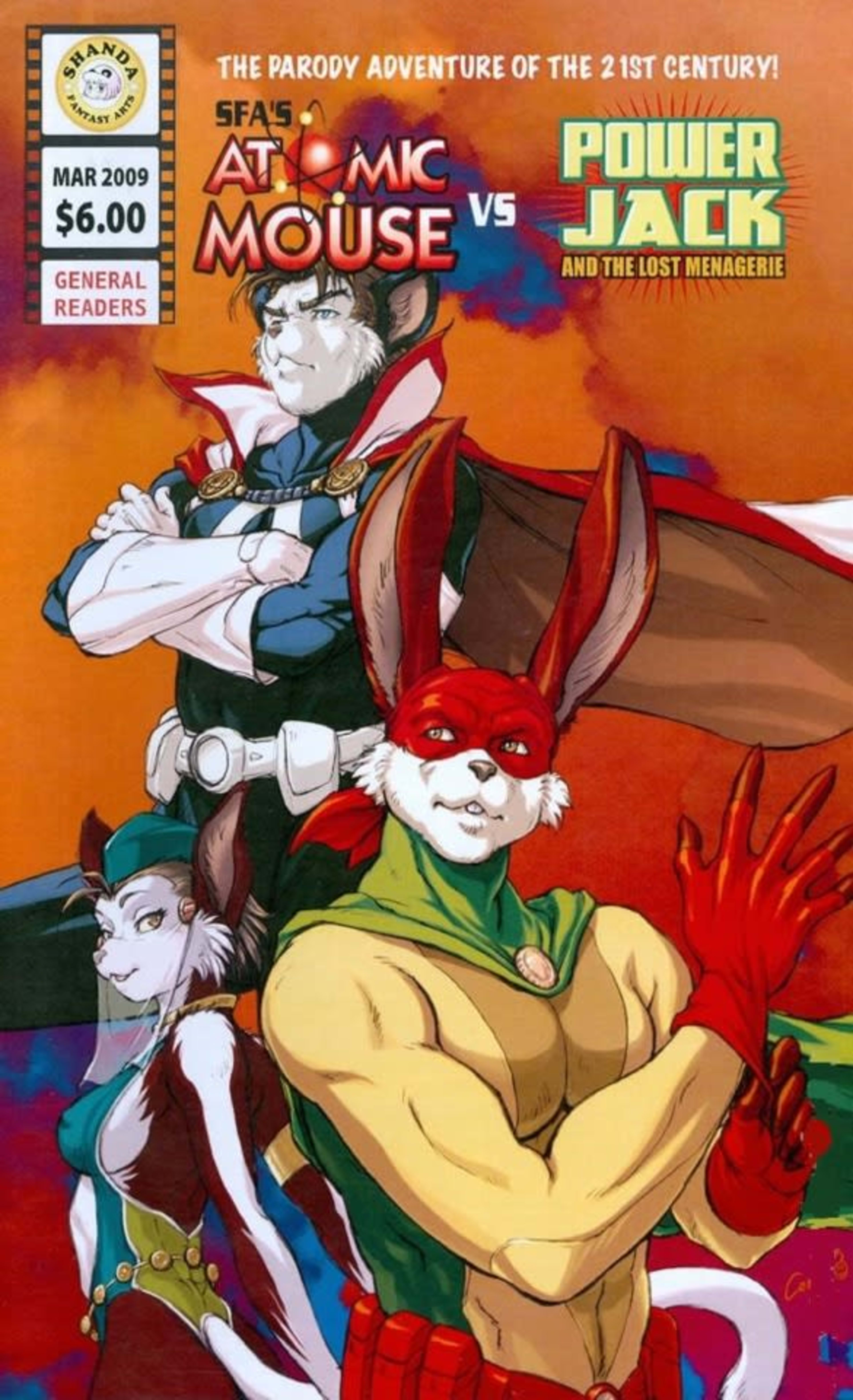 SFA's Atomic Mouse vs. Power Jack cover — © Shanda Fantasy Arts