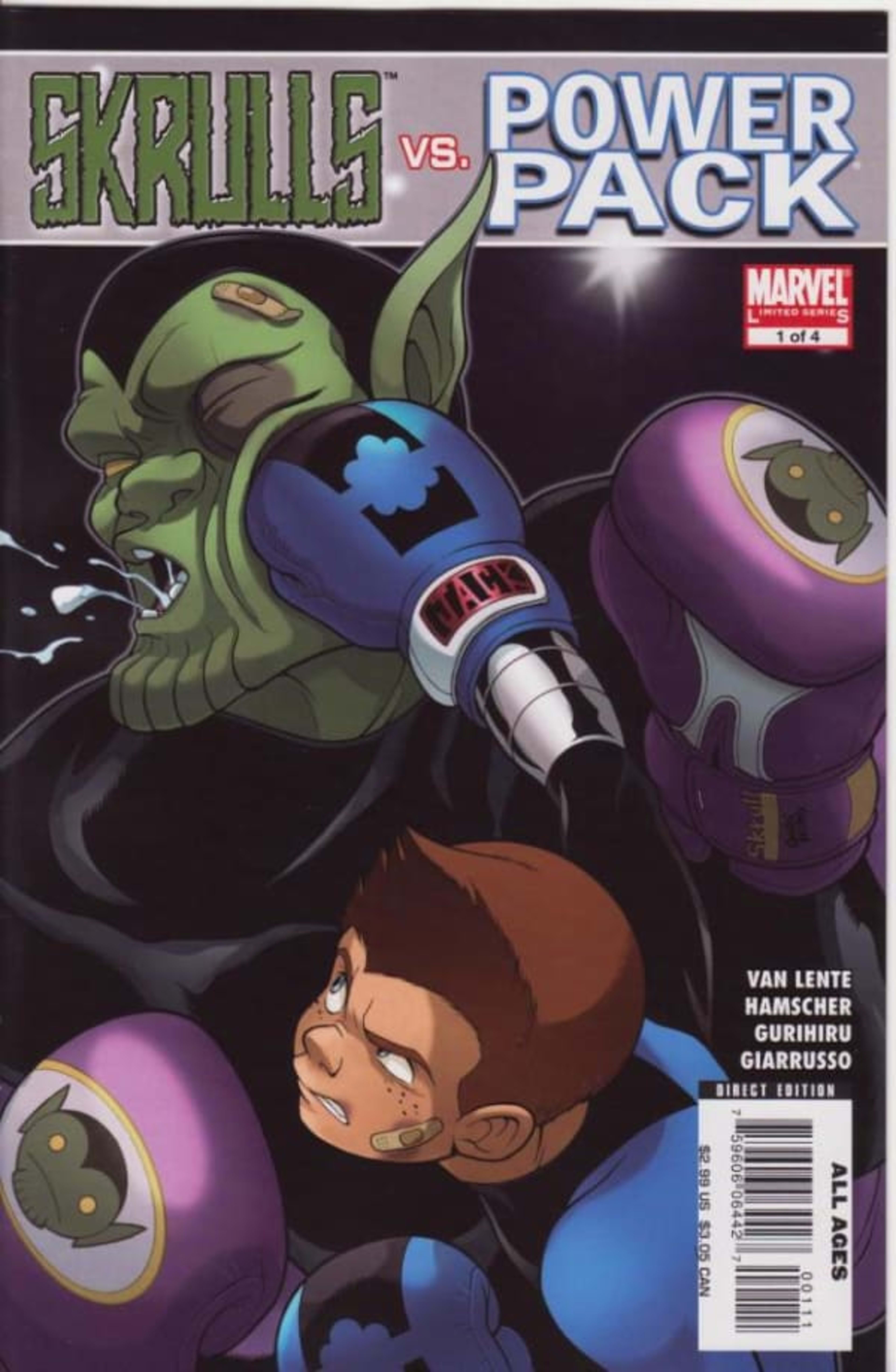 Skrulls vs. Power Pack cover — © Marvel