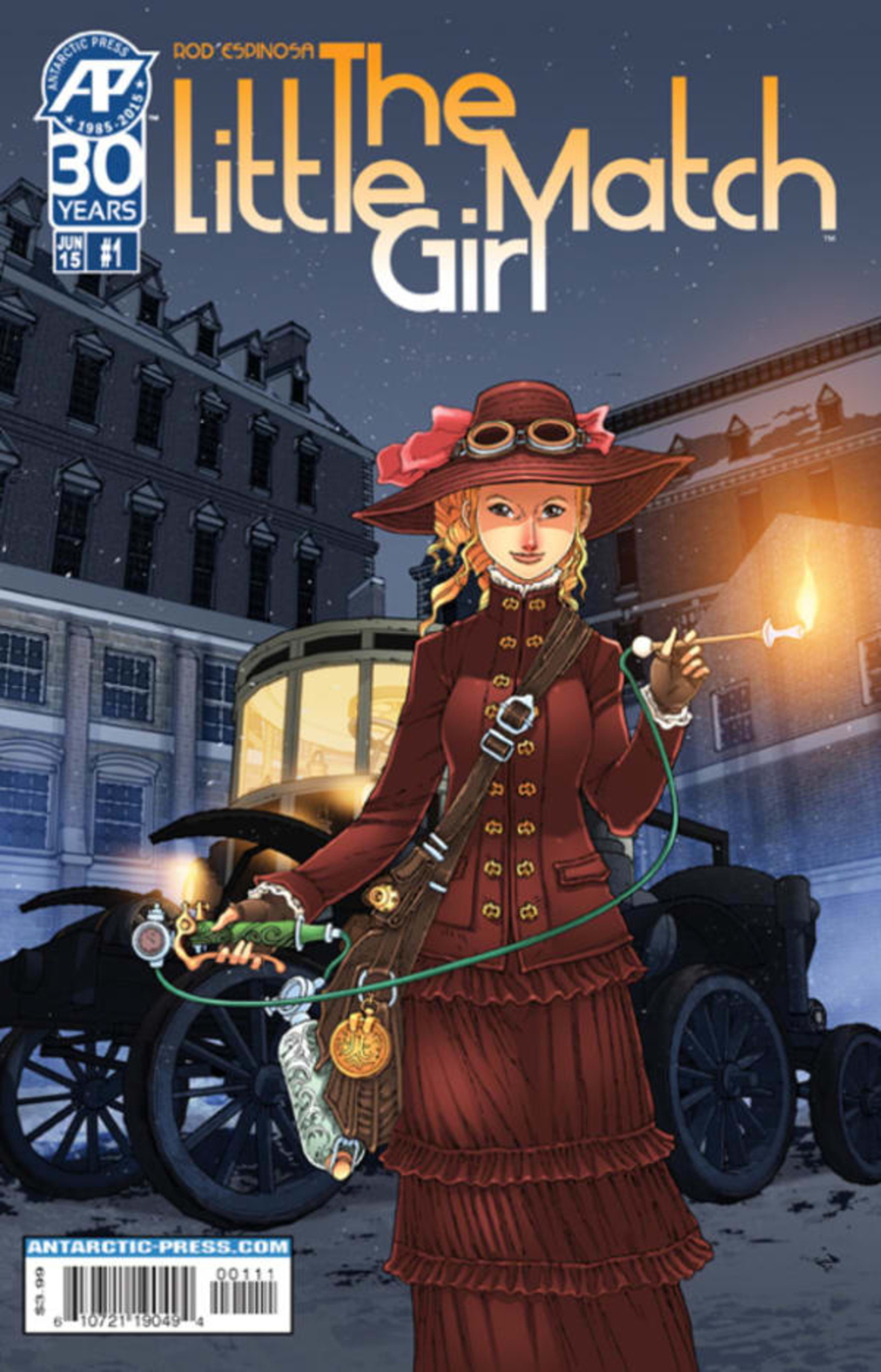 Steampunk Fables: The Little Match Girl cover — © Antarctic Press