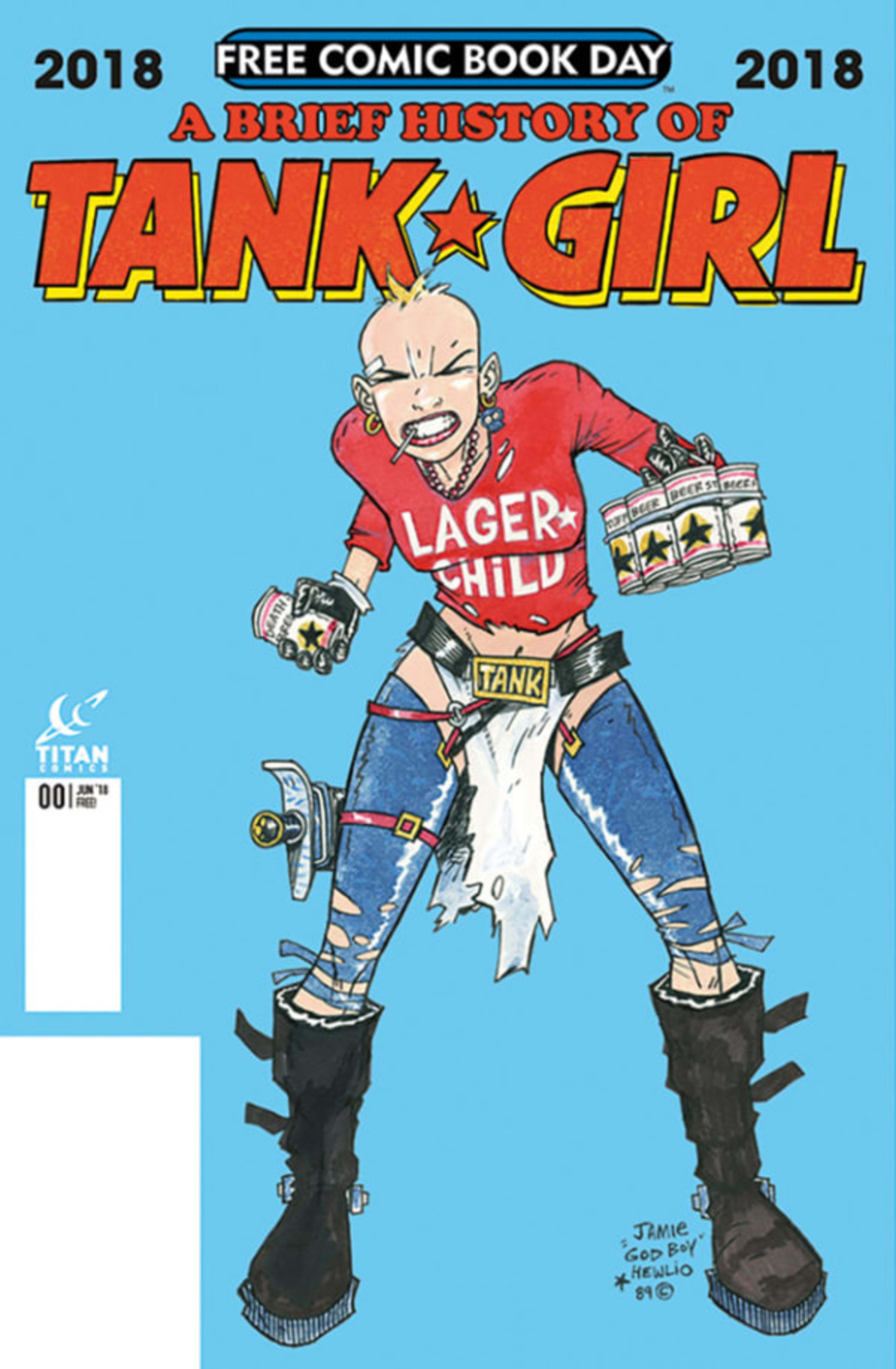 Tank Girl Free Comic Book Day: A Brief History of Tank Girl cover — © Titan Comics