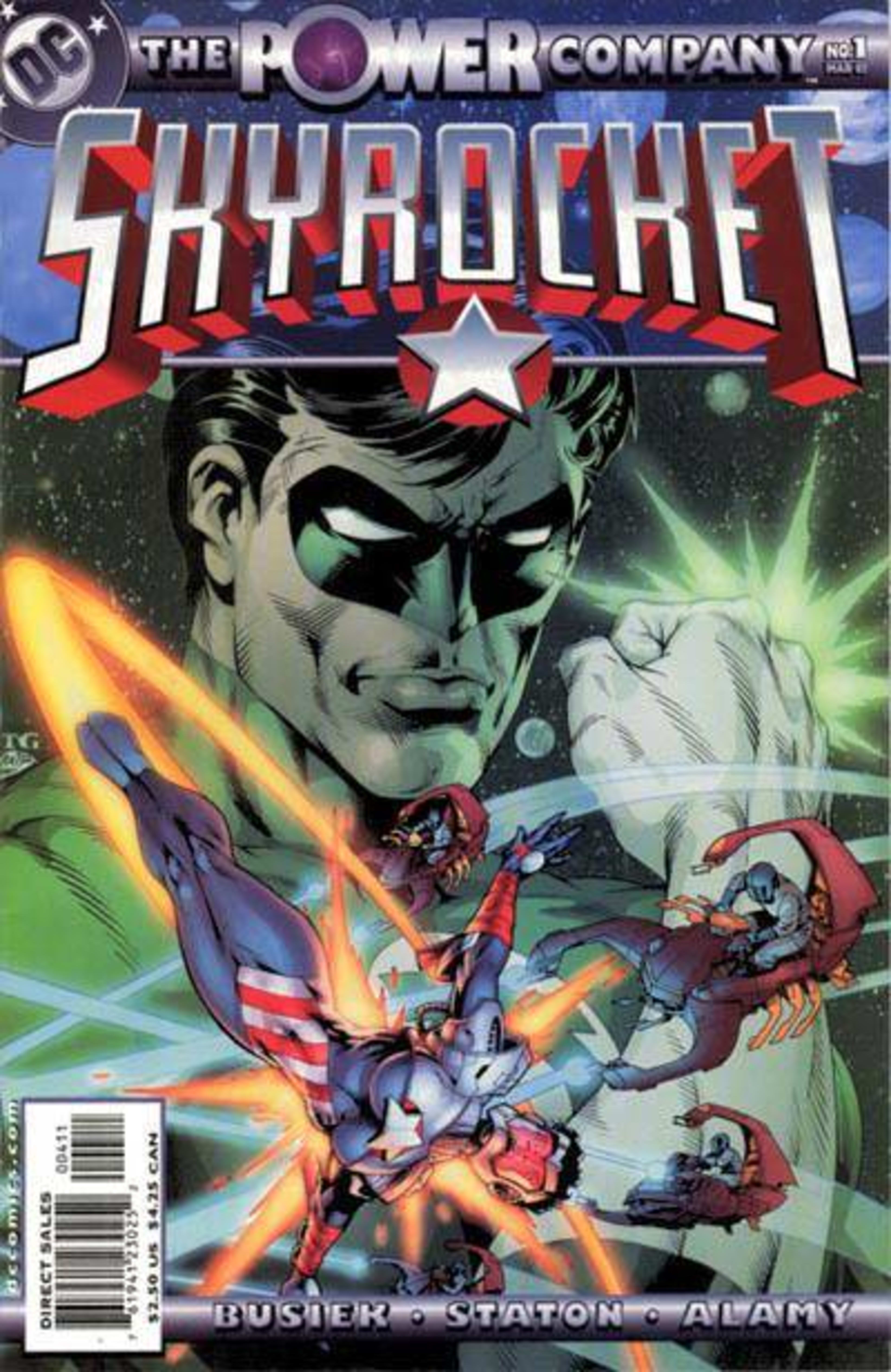 The Power Company: Skyrocket cover — © DC Comics