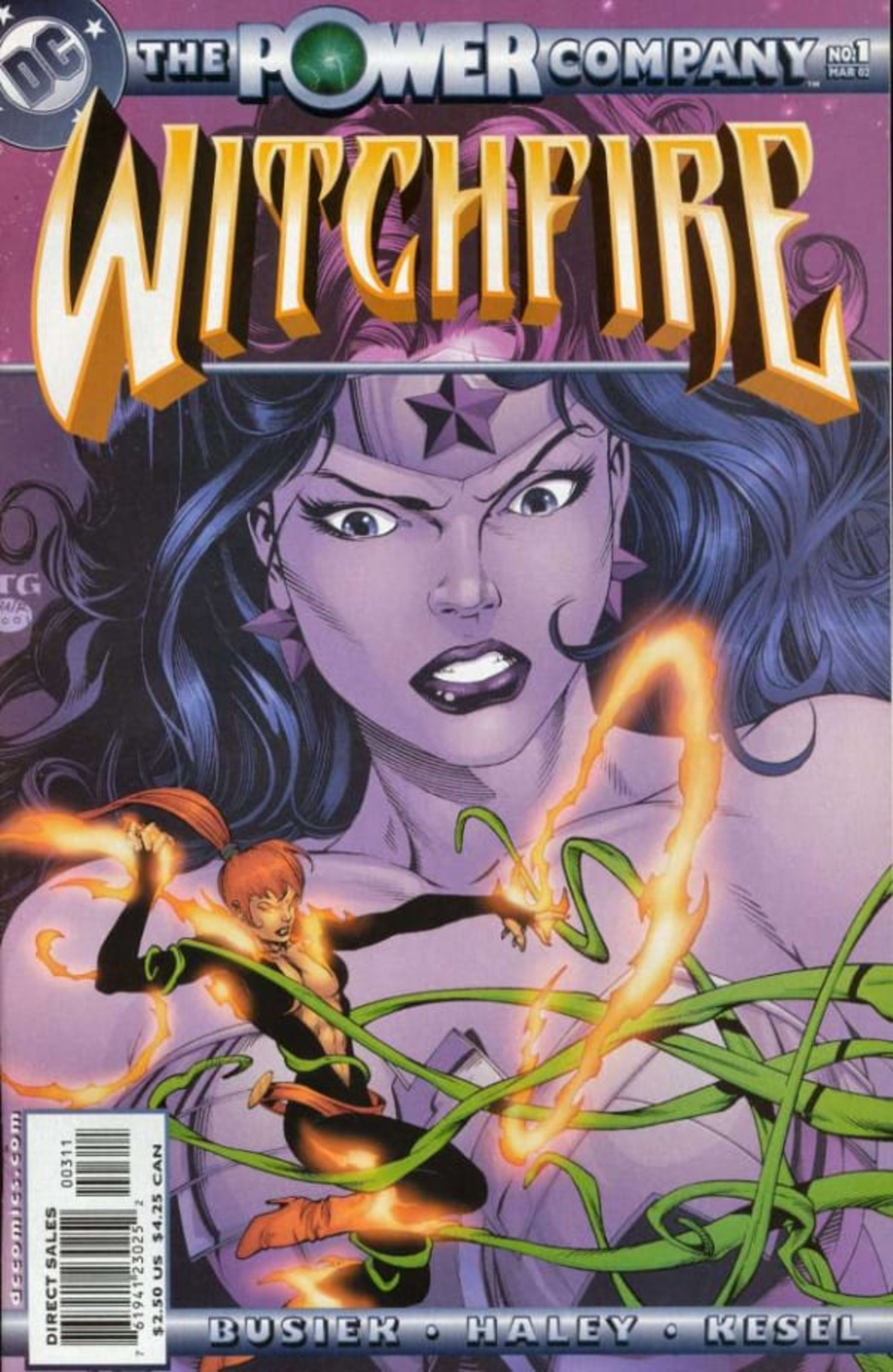 The Power Company: Witchfire cover — © DC Comics