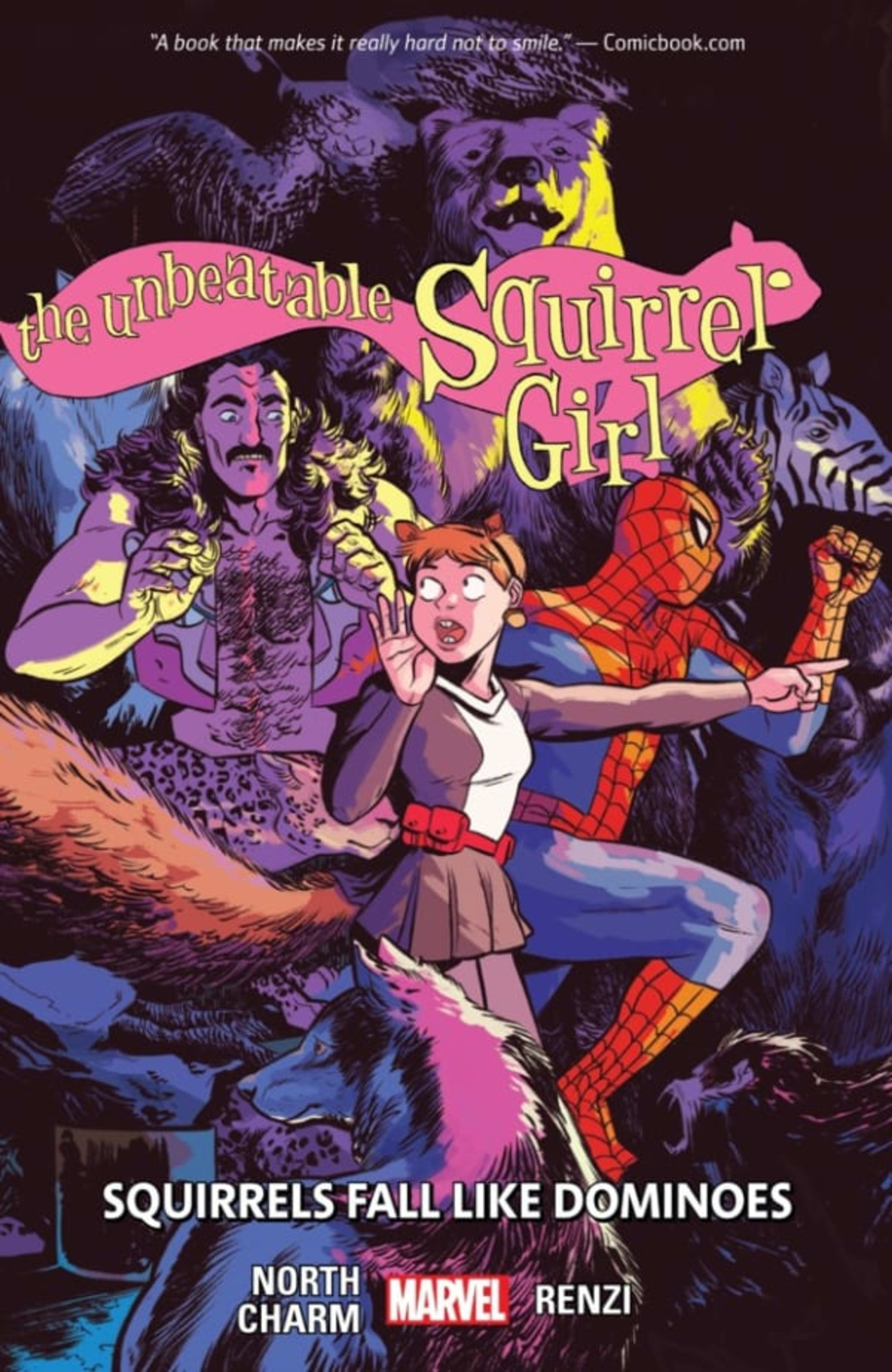 The Unbeatable Squirrel Girl: Squirrels Fall Like Dominoes cover — © Marvel
