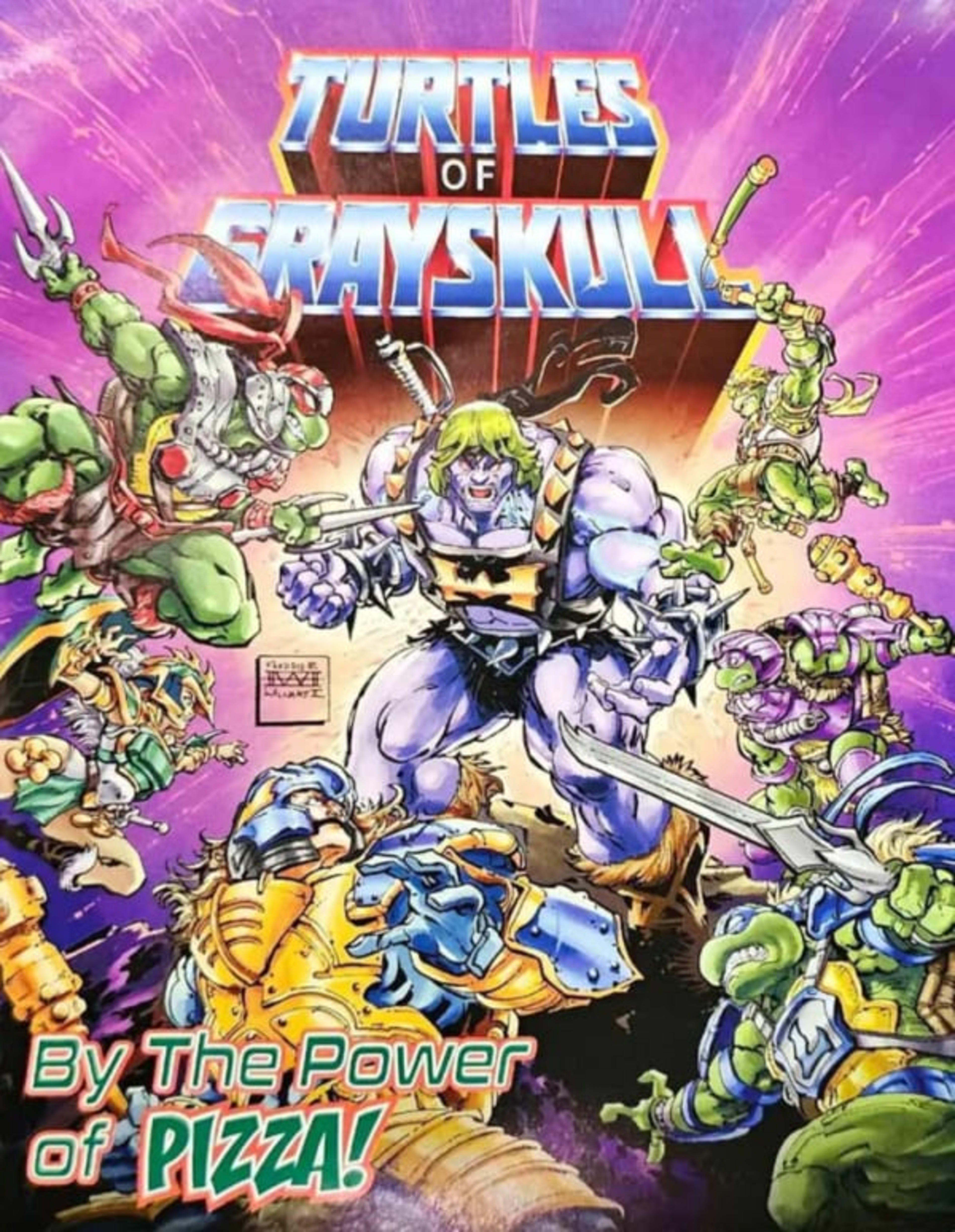 Turtles of Grayskull: By The Power of PIZZA! cover — © Mattel