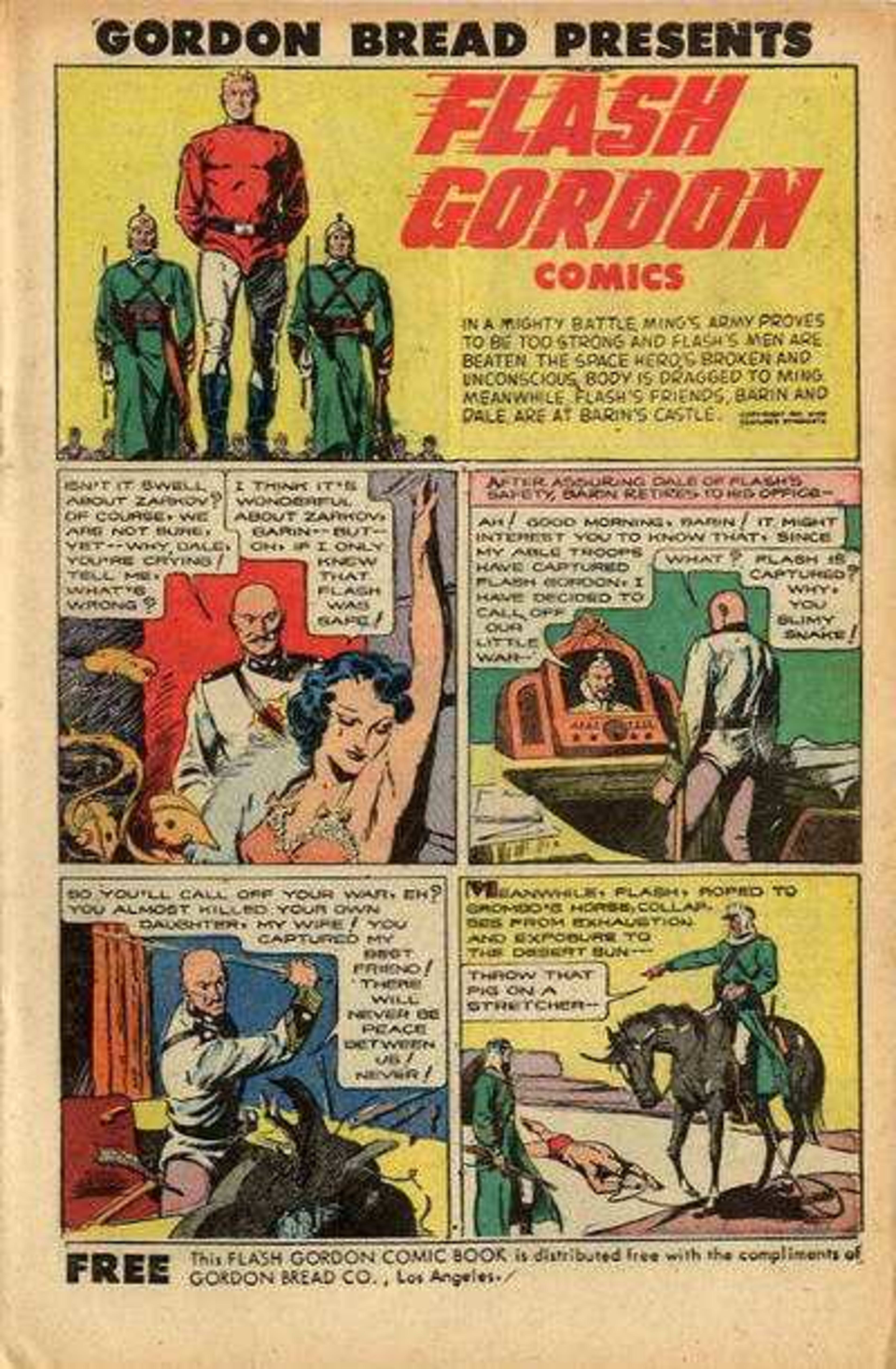 Gordon Bread Presents Flash Gordon Comics 1