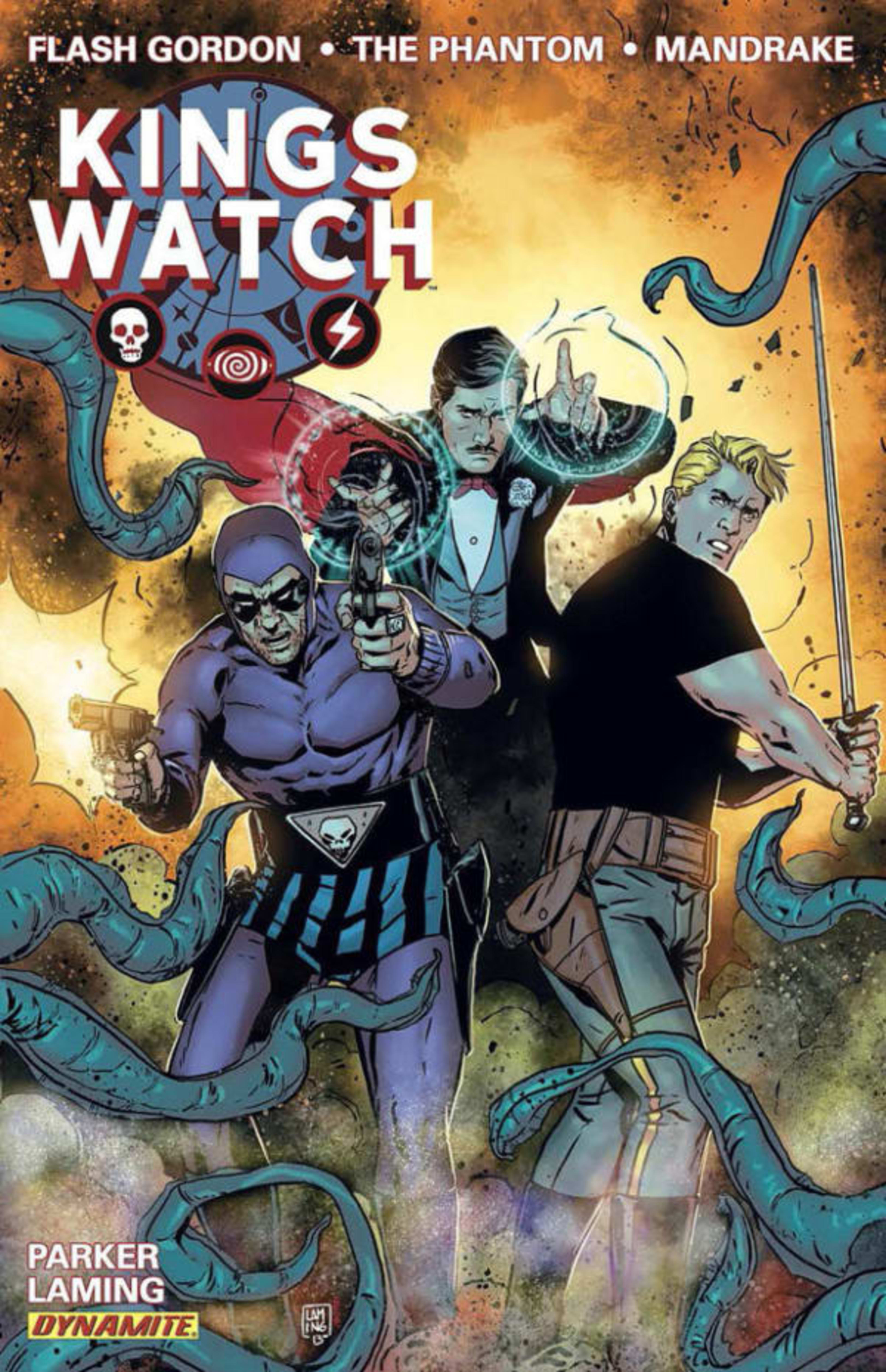 Kings Watch: Flash Gordon, The Phantom, Mandrake the Magician cover — © Dynamite Entertainment