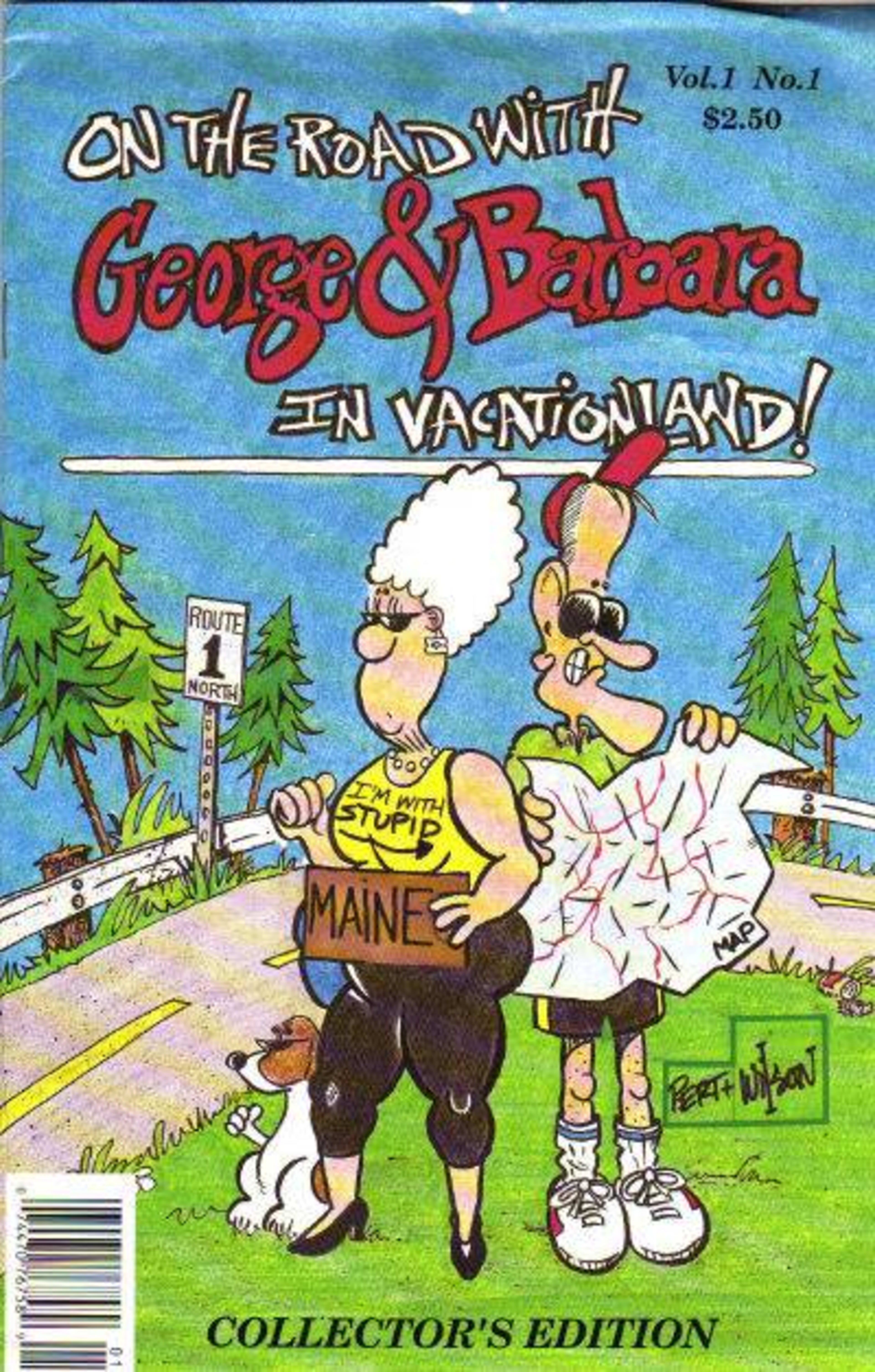 On the Road with George and Barbara in Vacationland cover — © Maine Times Inc.