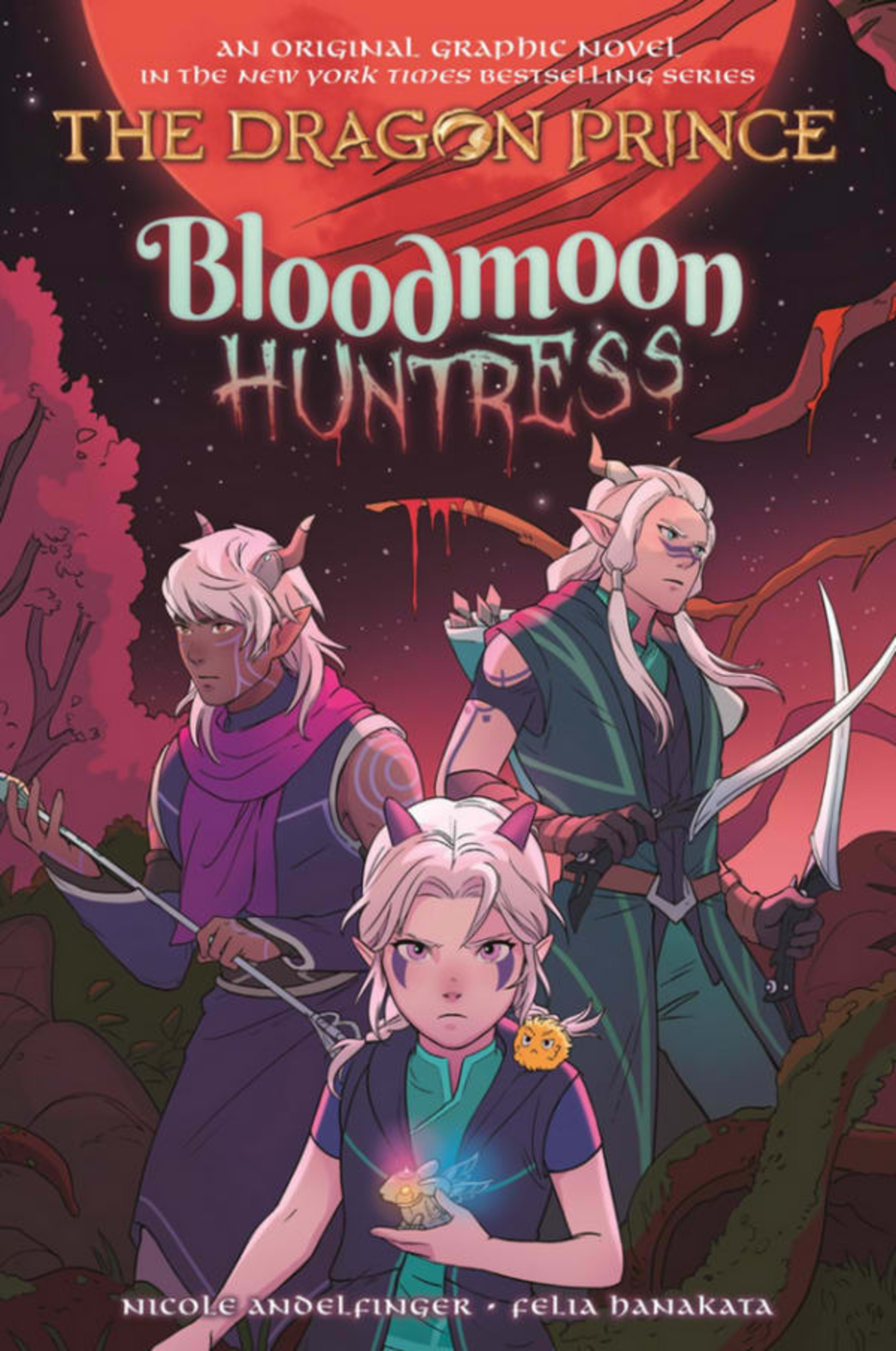 The Dragon Prince: Bloodmoon Huntress cover — © Scholastic Book Services