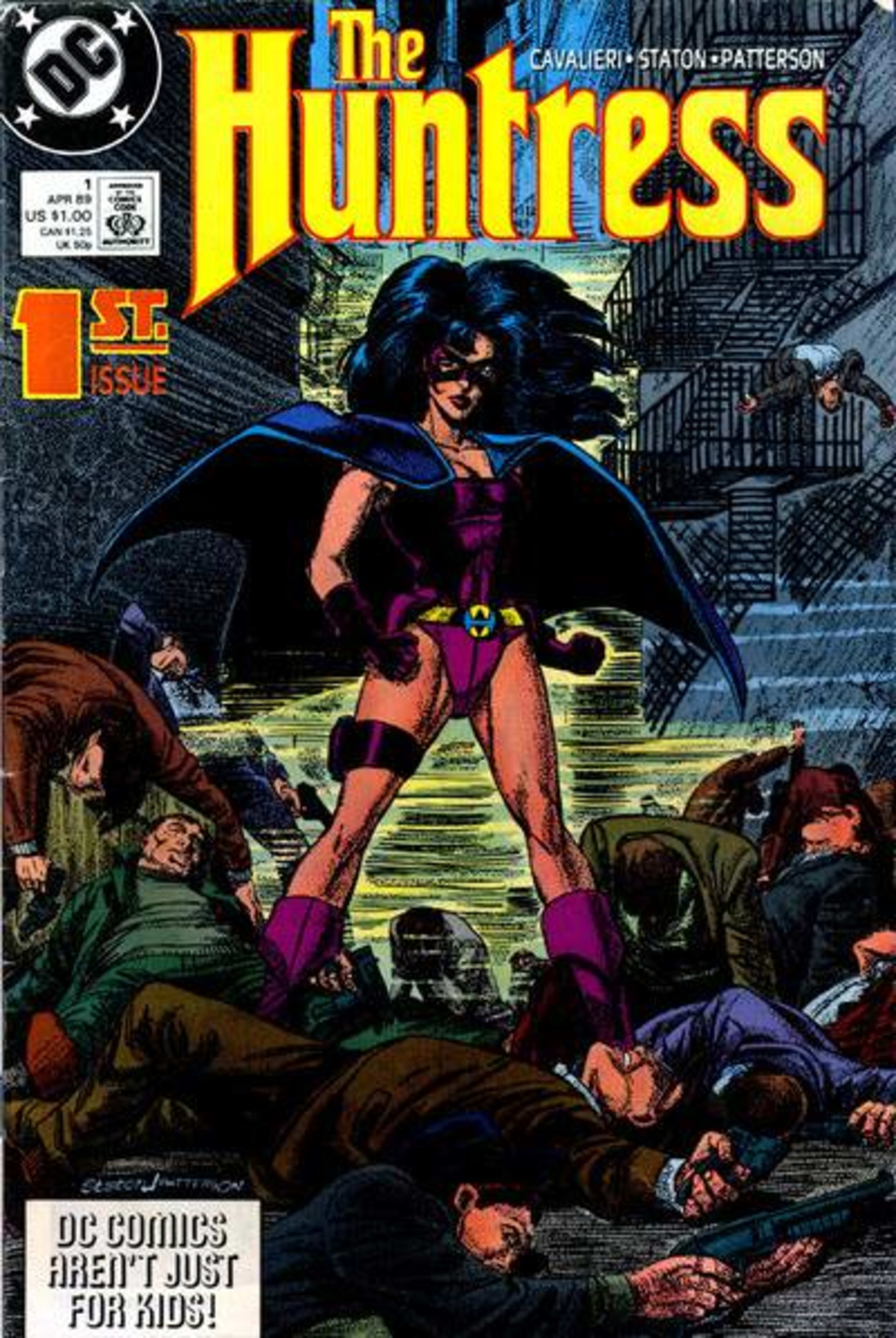 The Huntress cover — © DC Comics