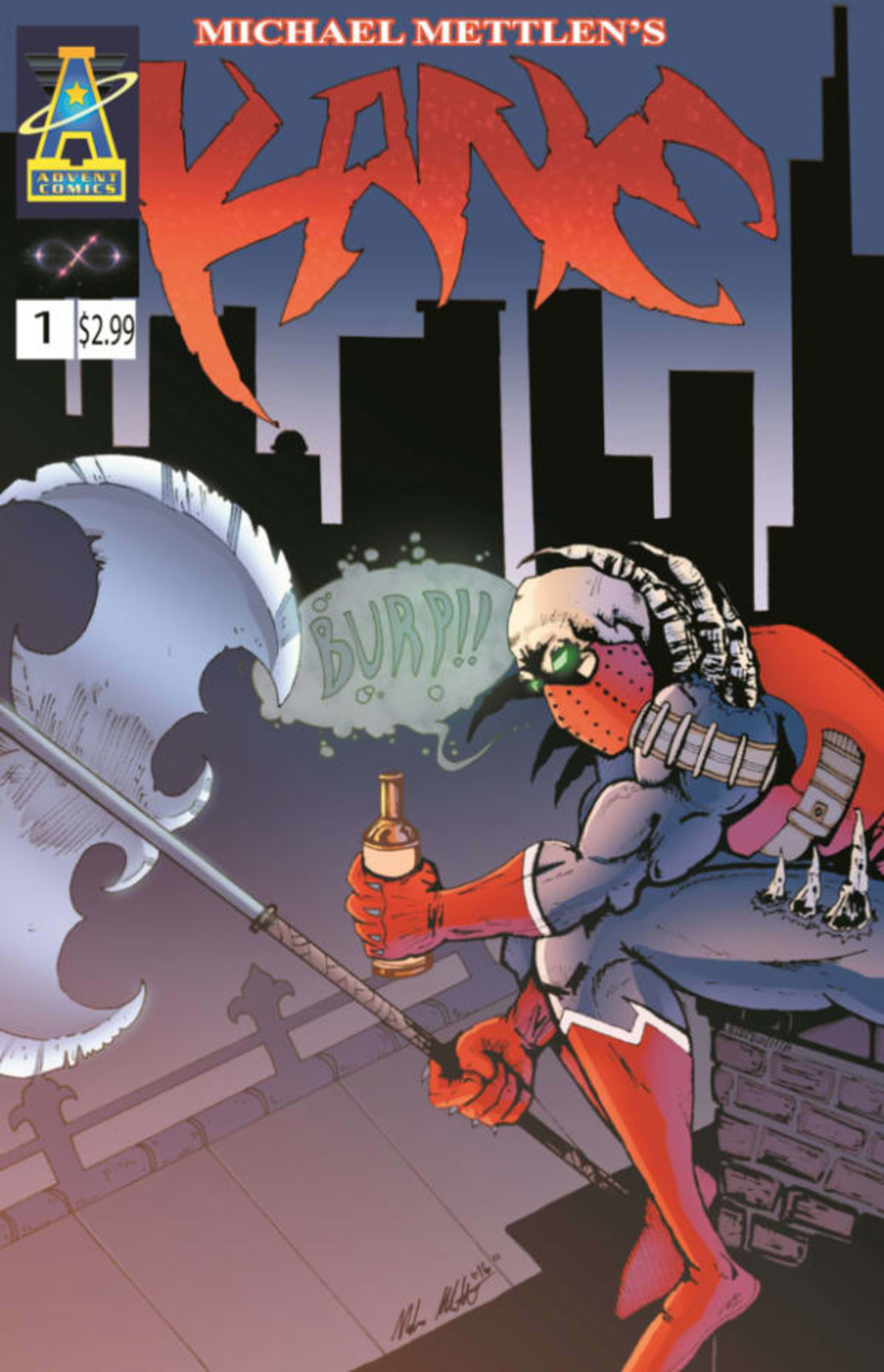 Michael Mettlen's KANE cover — © Advent Comics