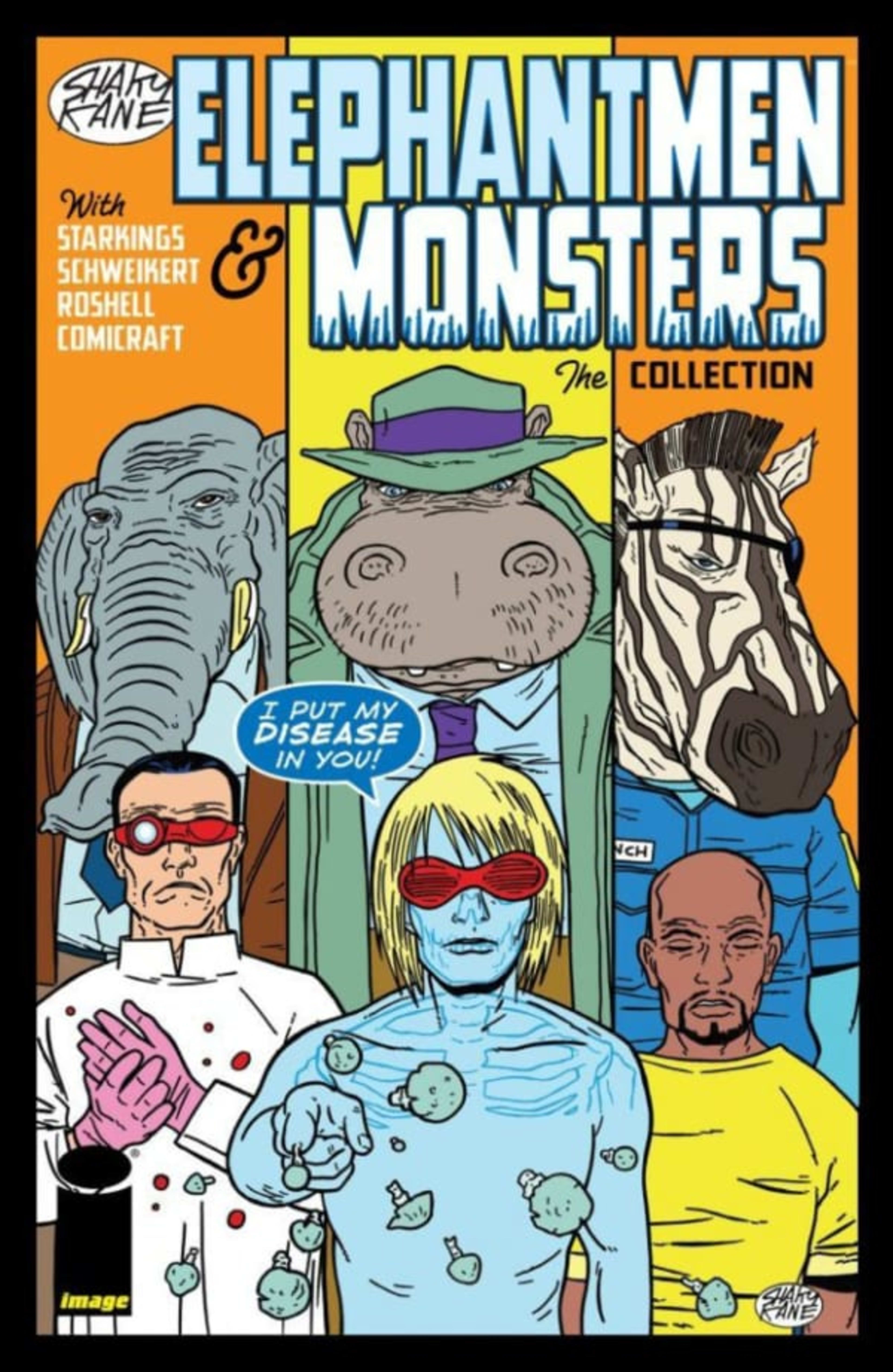 Shaky Kane: Elephantmen & Monsters cover — © Image