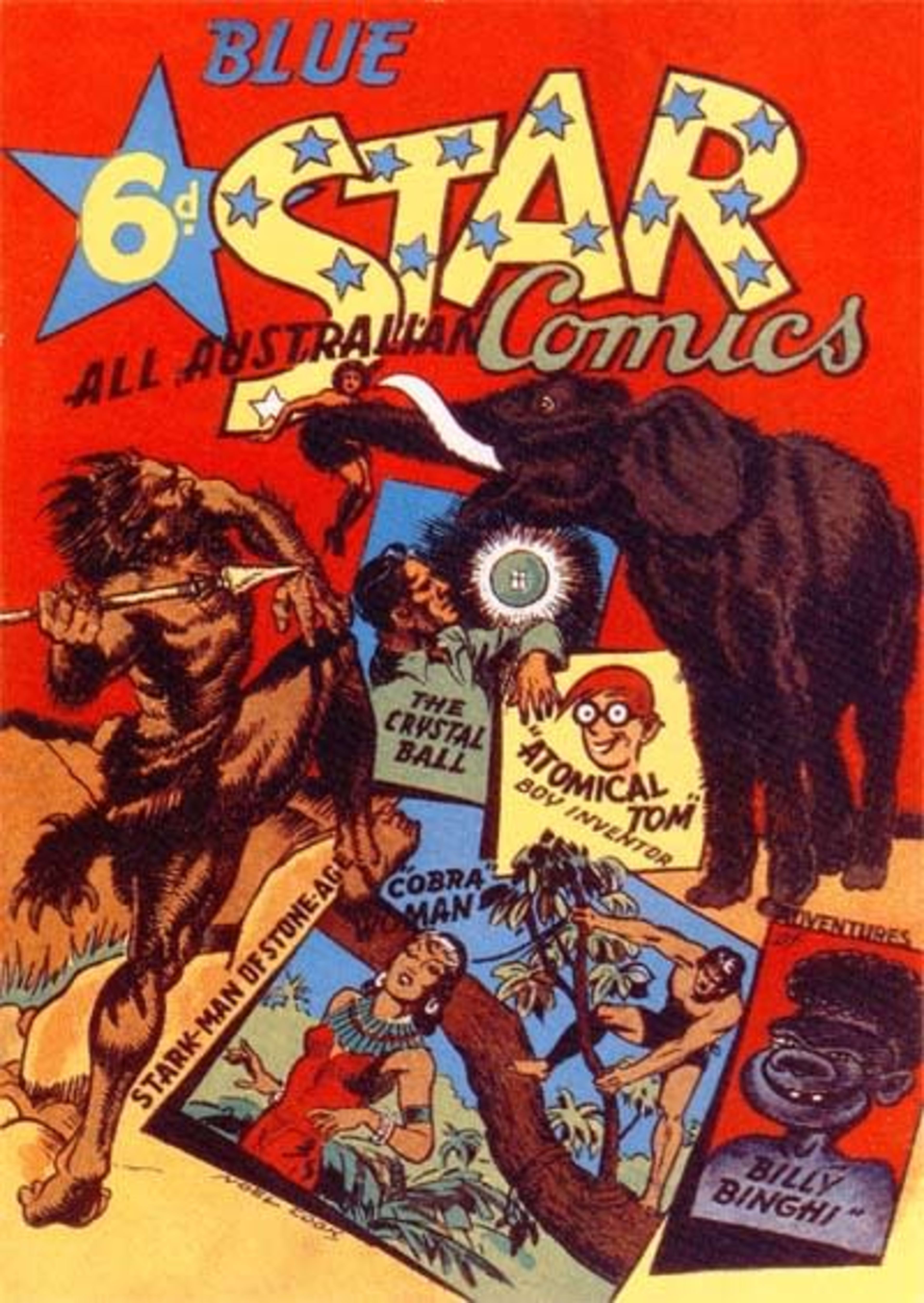 Blue Star All Australian Comics cover — © Murray Comics