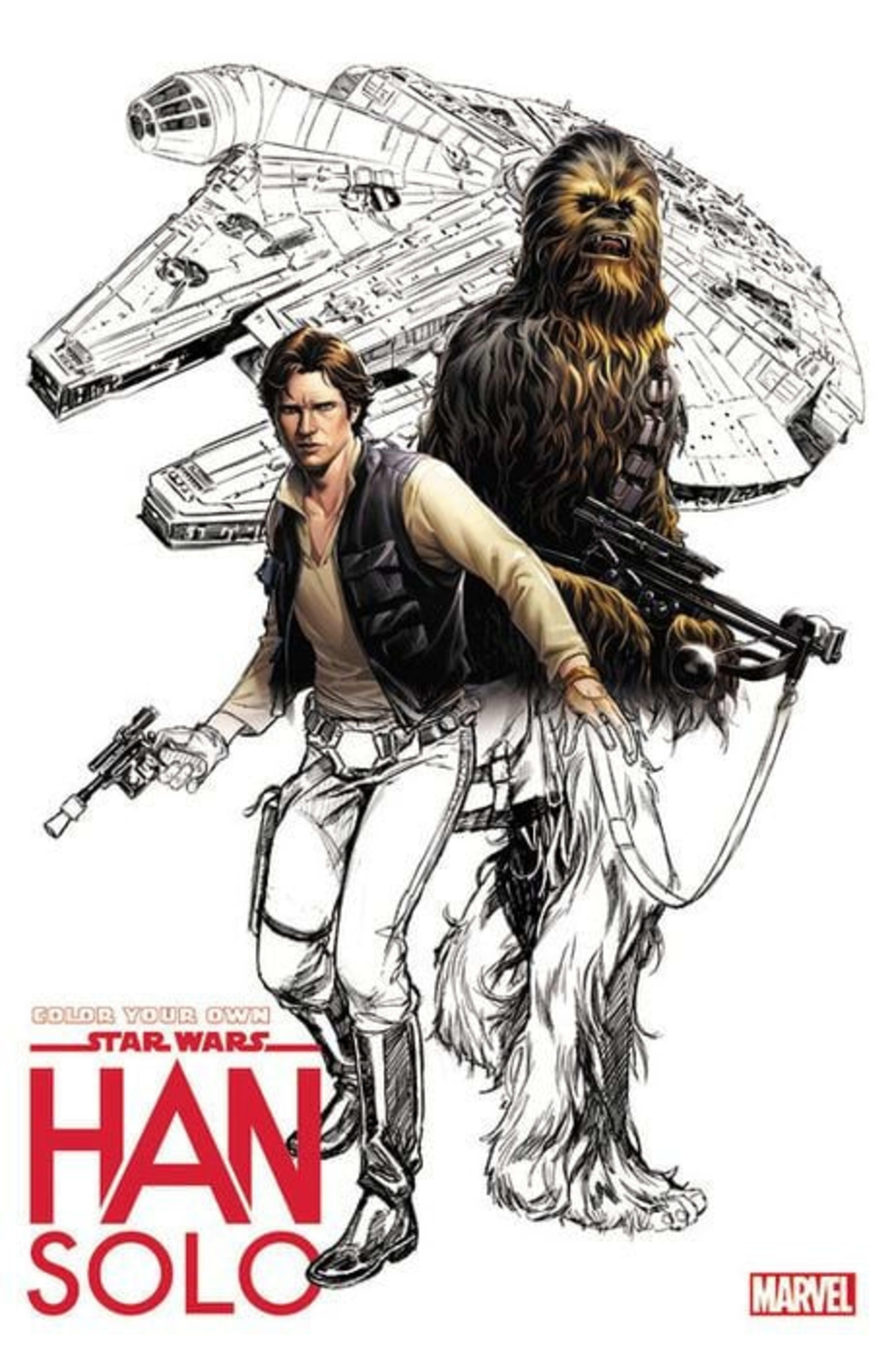 Color Your Own Star Wars: Han Solo cover — © Marvel