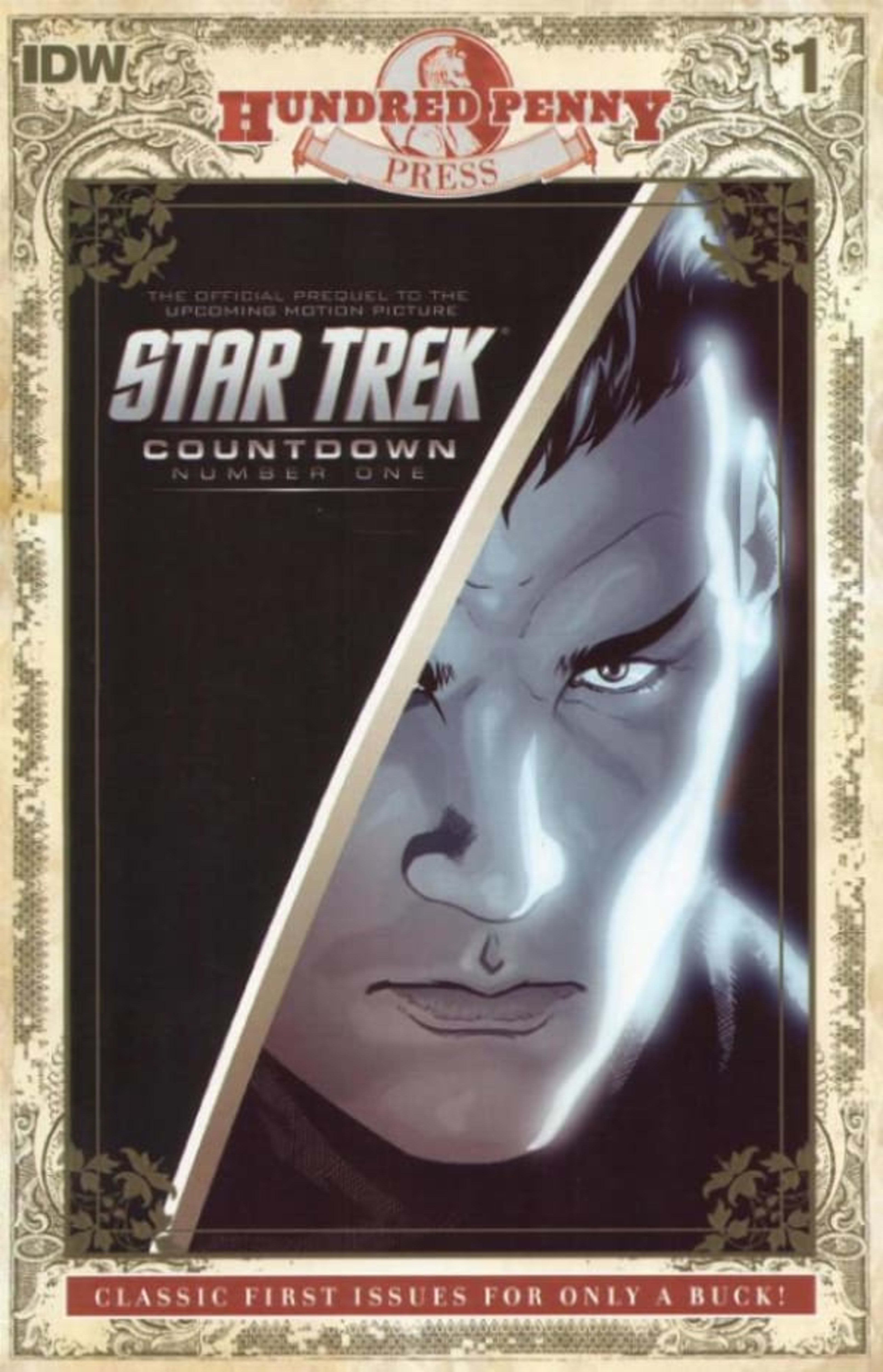 Hundred Penny Press: Star Trek: Countdown cover — © IDW Publishing