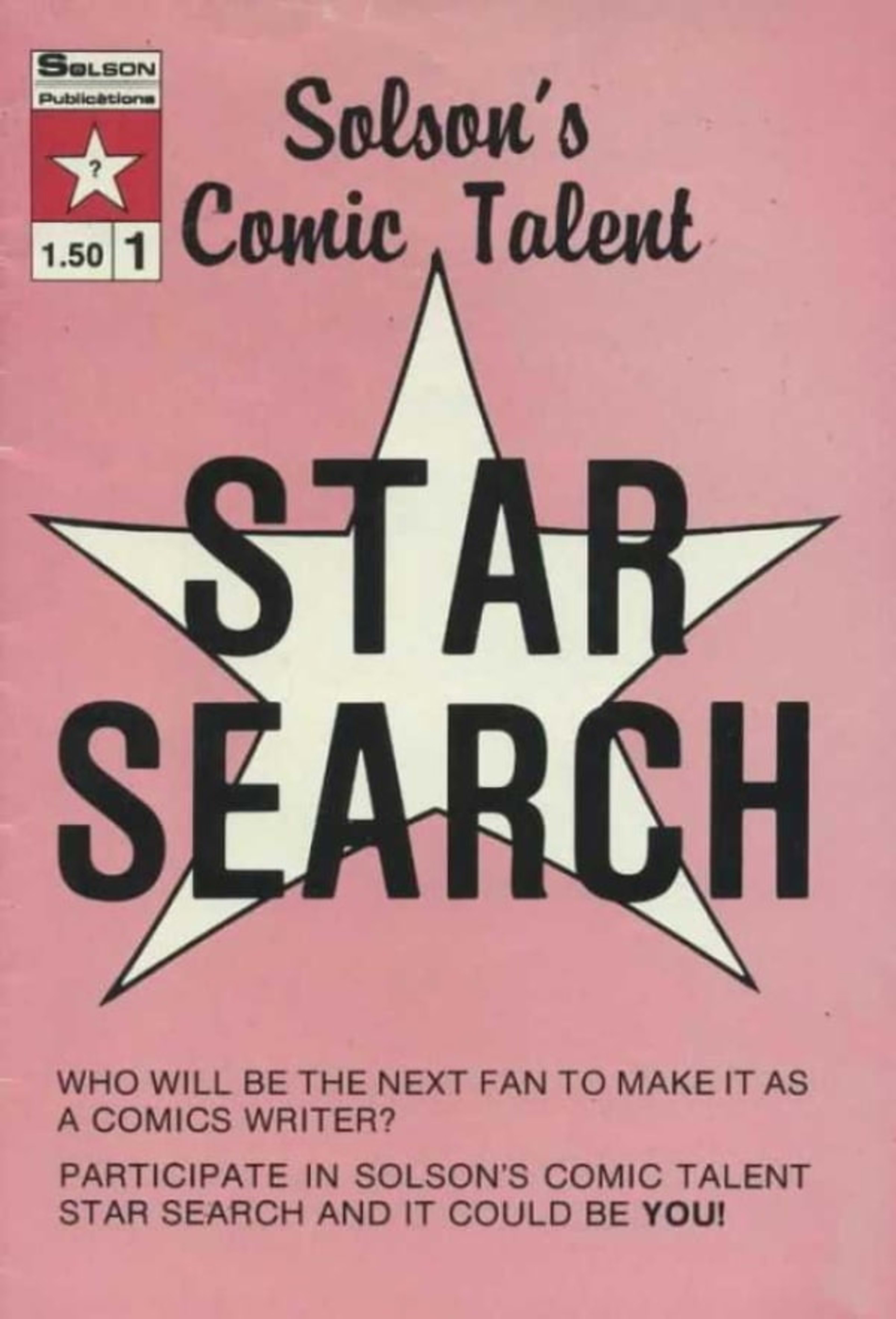 Solson's Comic Talent Star Search cover — © Solson Publications