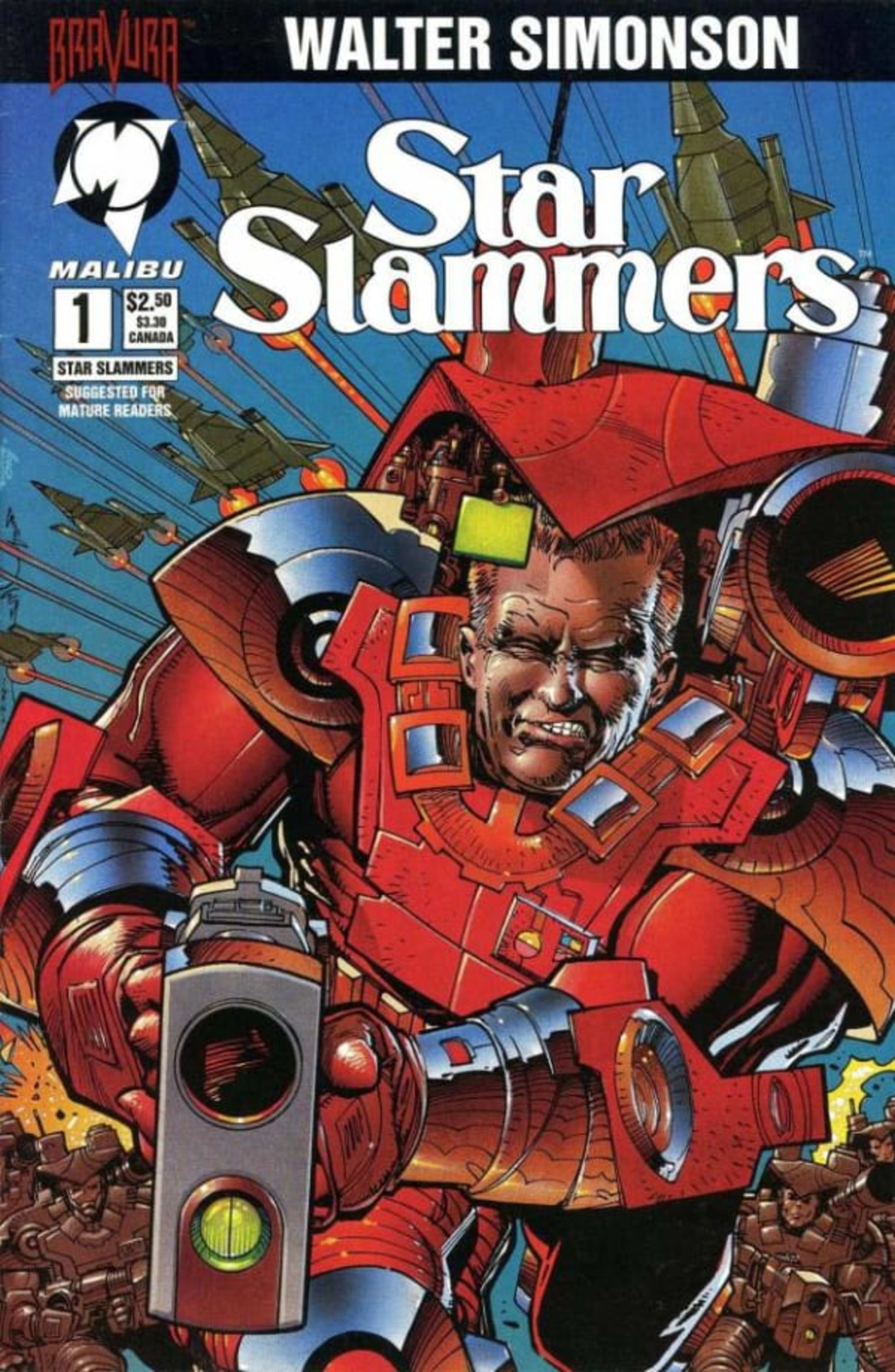 Star Slammers cover — © Malibu