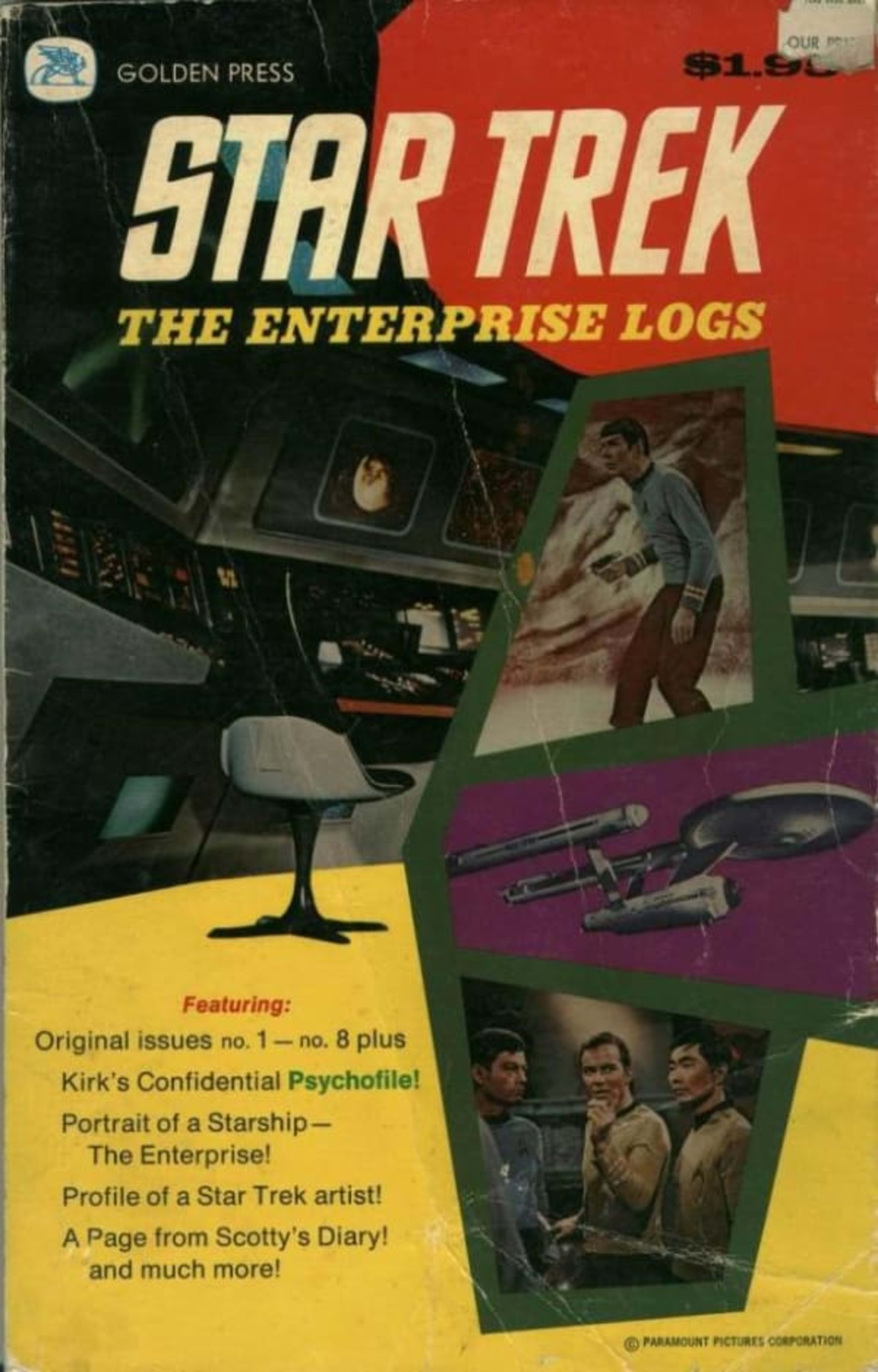 Star Trek The Enterprise Logs cover — © Golden Press