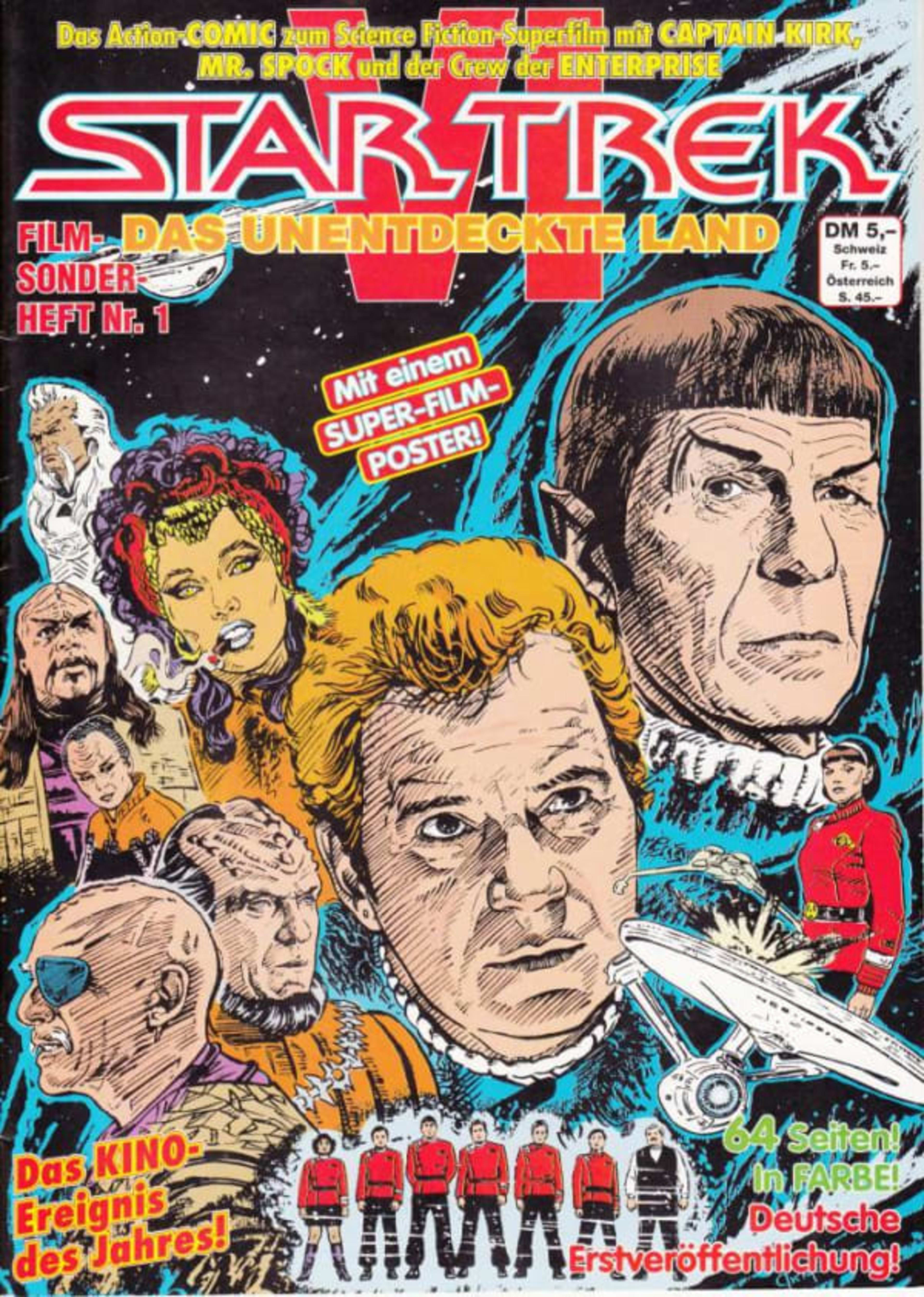 Star Trek VI Film-Sonderheft cover — © Condor Verlag