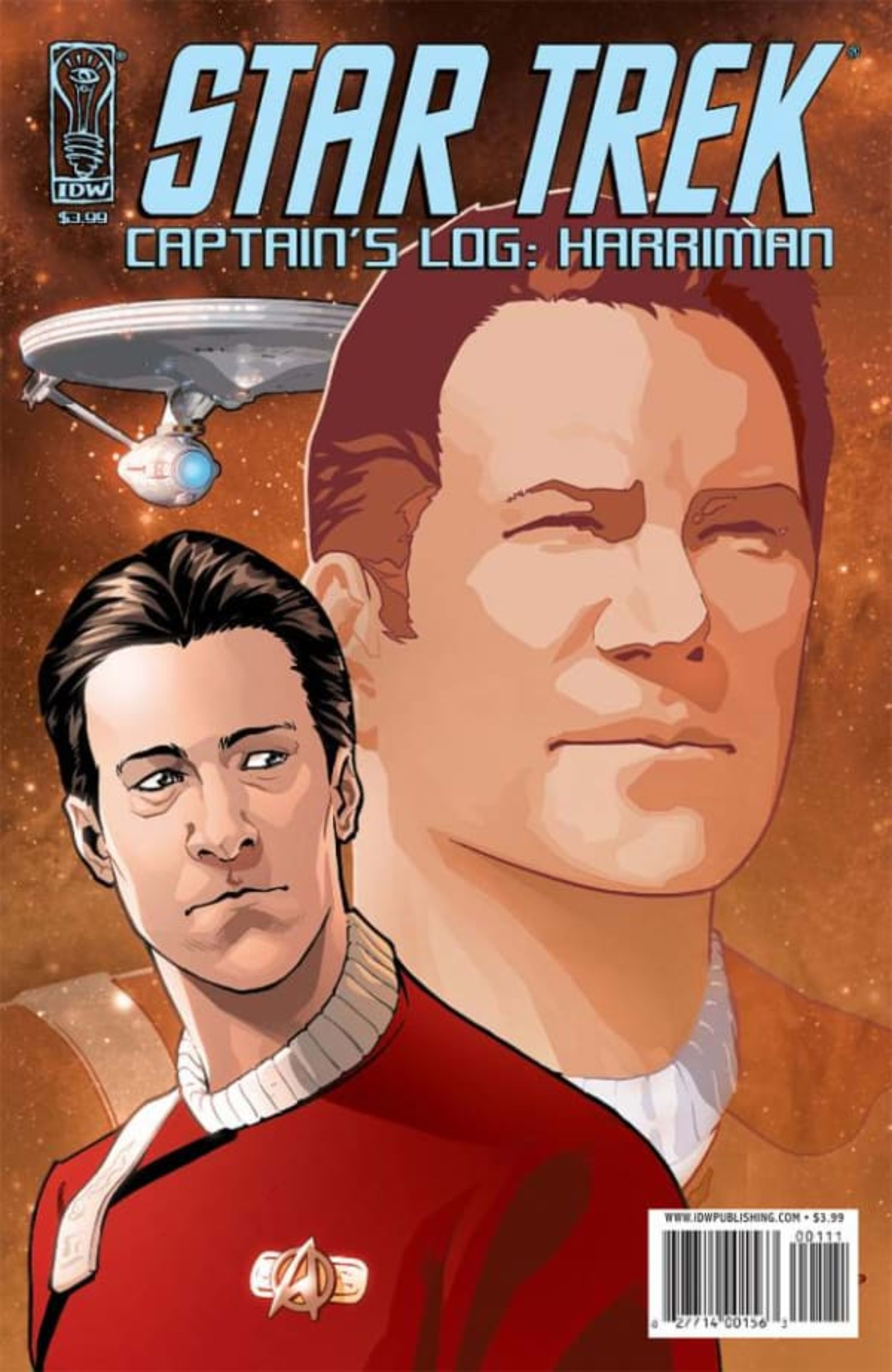 Star Trek: Captain's Log: Harriman cover — © IDW Publishing