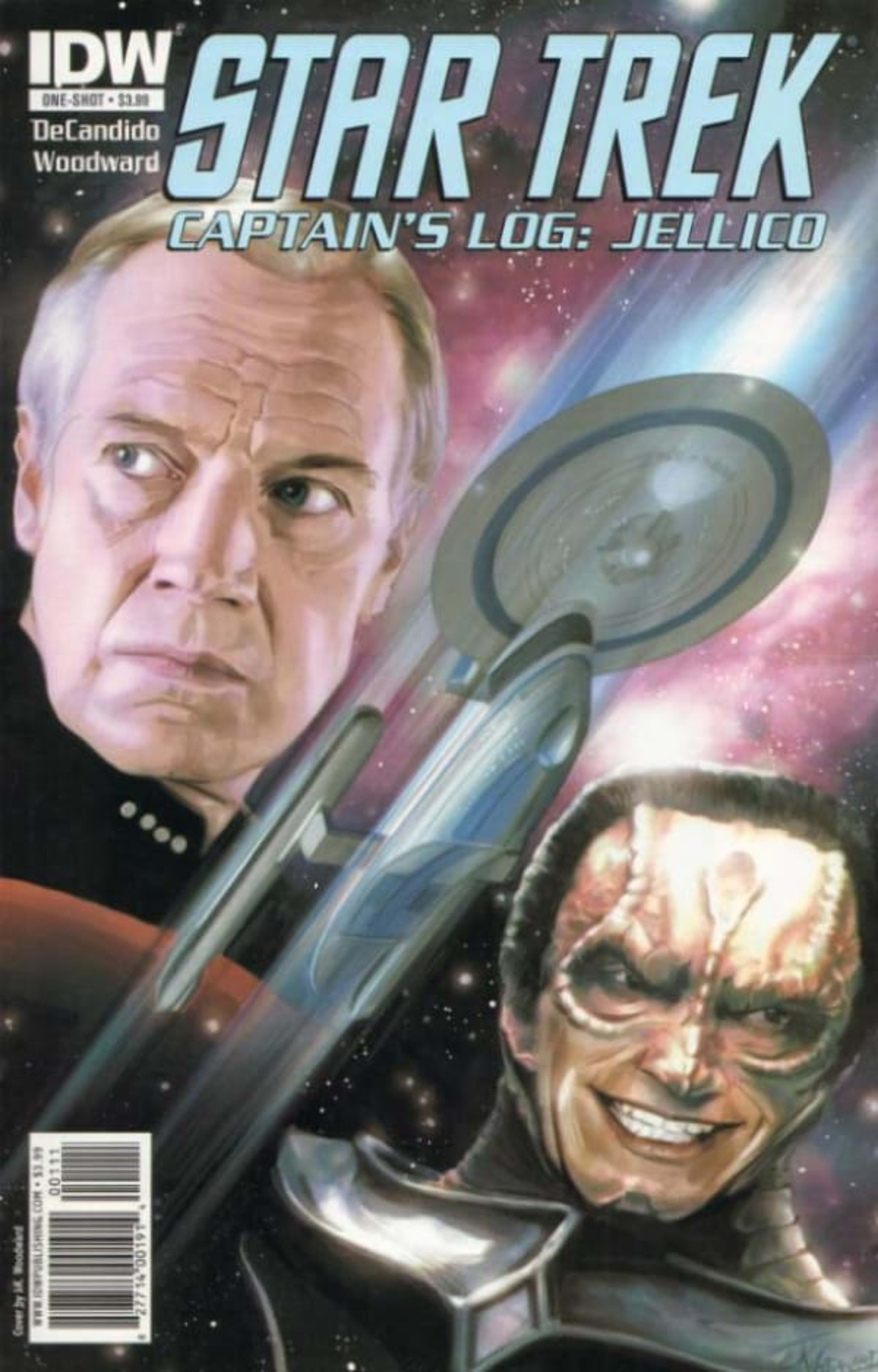 Star Trek: Captain's Log: Jellico cover — © IDW Publishing