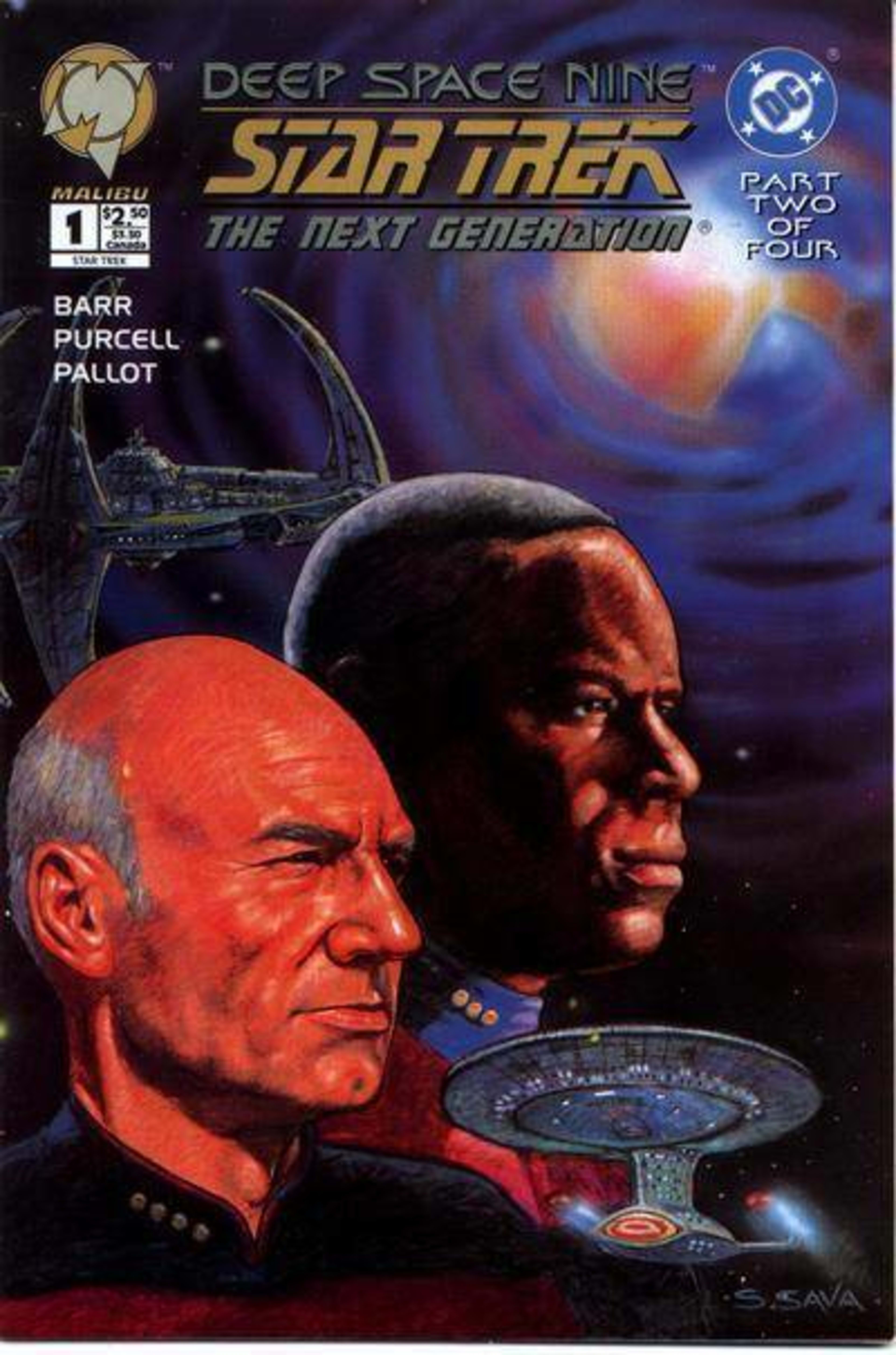 Star Trek: Deep Space Nine/The Next Generation cover — © Malibu