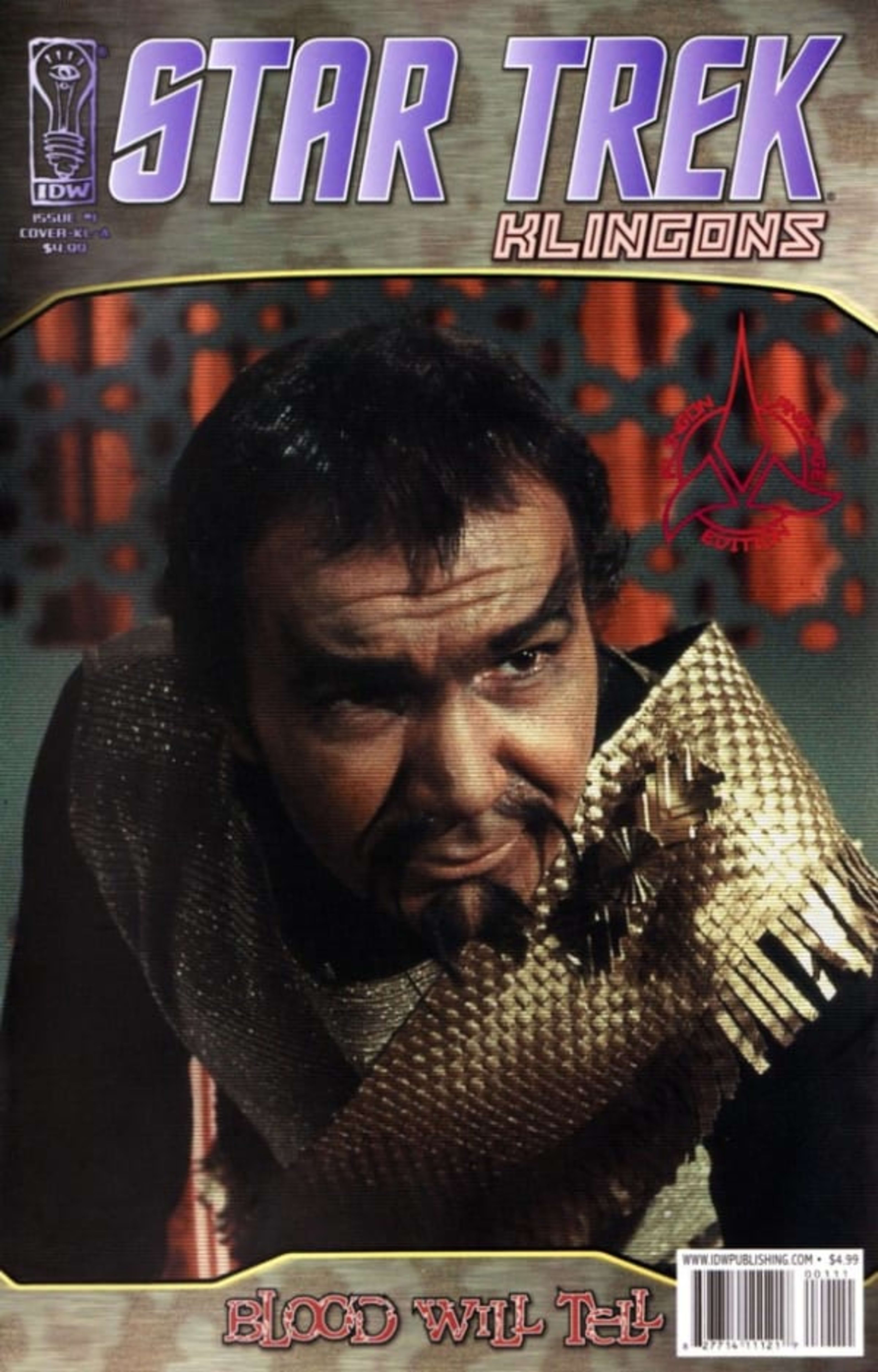 Star Trek: Klingons: Blood Will Tell (Klingon Language Edition) cover — © IDW Publishing