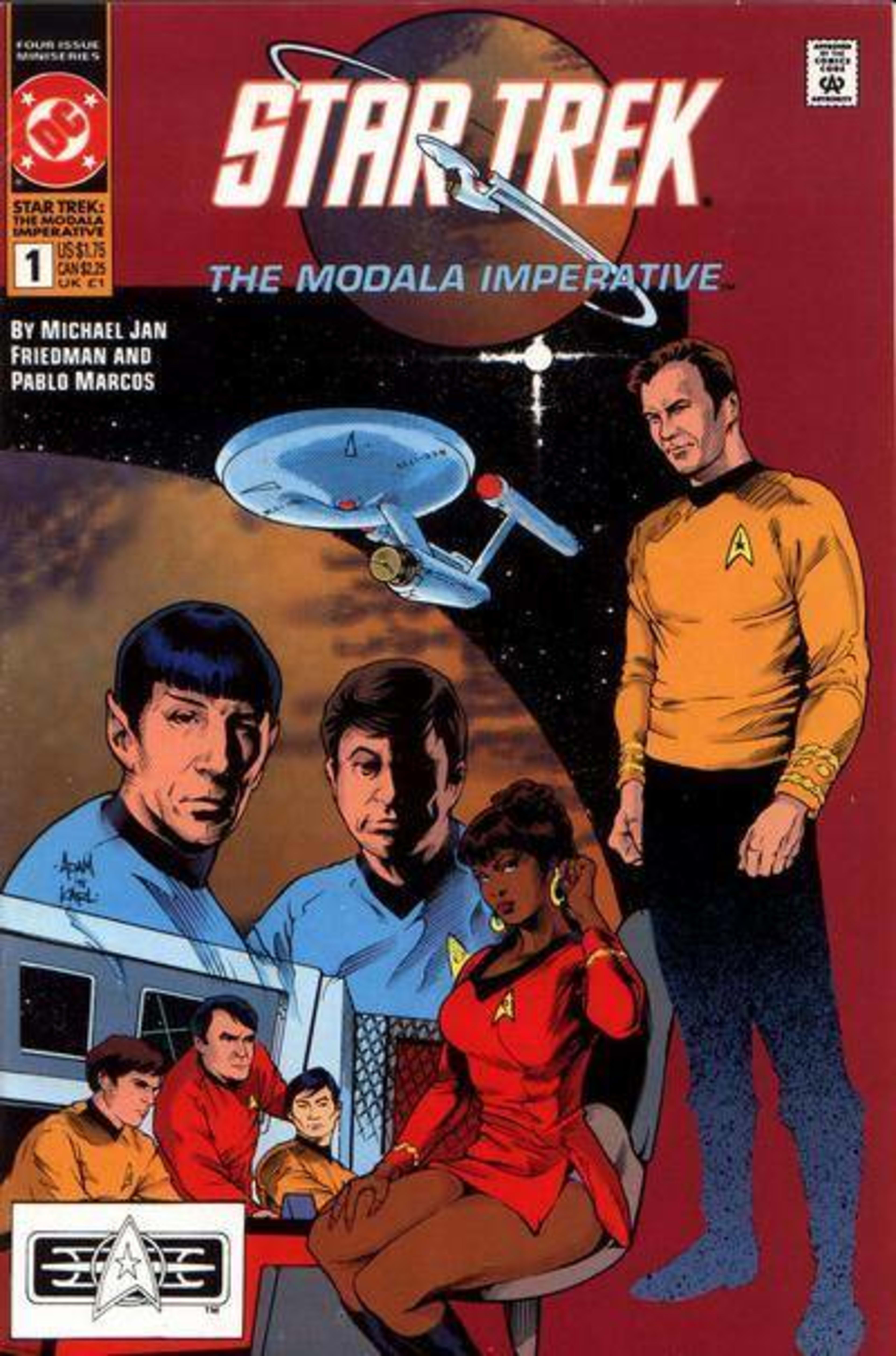 Star Trek: The Modala Imperative cover — © DC Comics